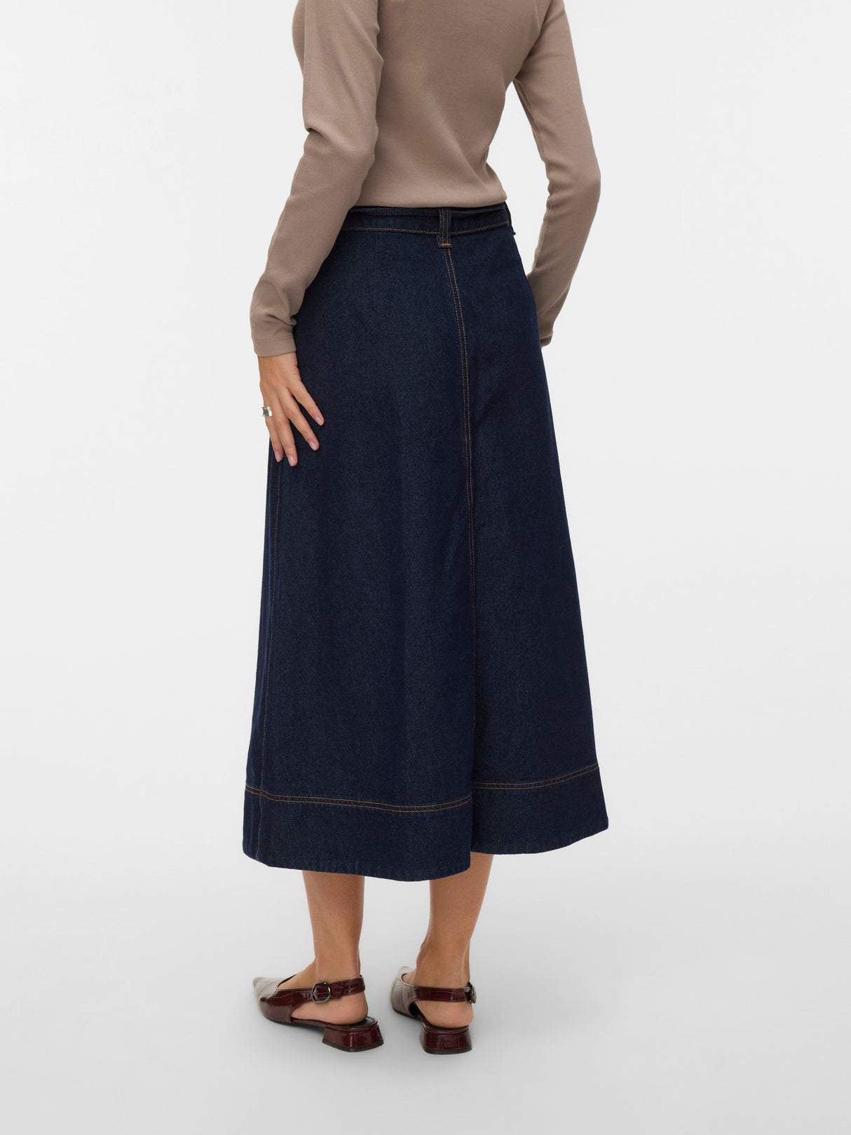 Dark Blue Denim Nederdel fra Vero Moda - 10343067