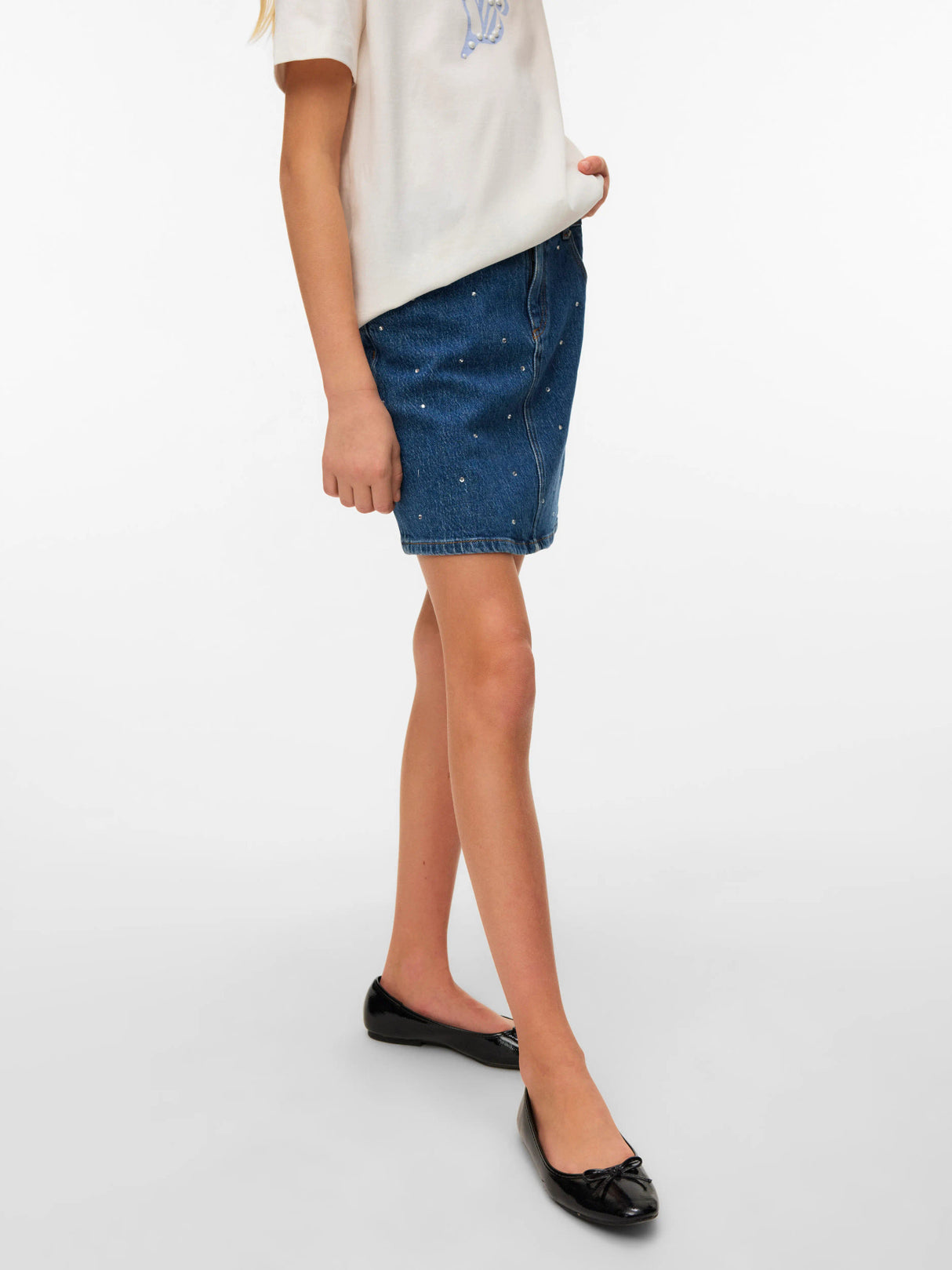 Medium Blue Denim Nederdel fra Vero Moda - 10344708