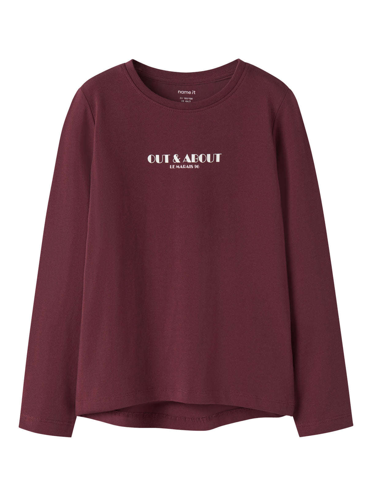 Burgundy Out And About Bluse fra Name it - 13224952