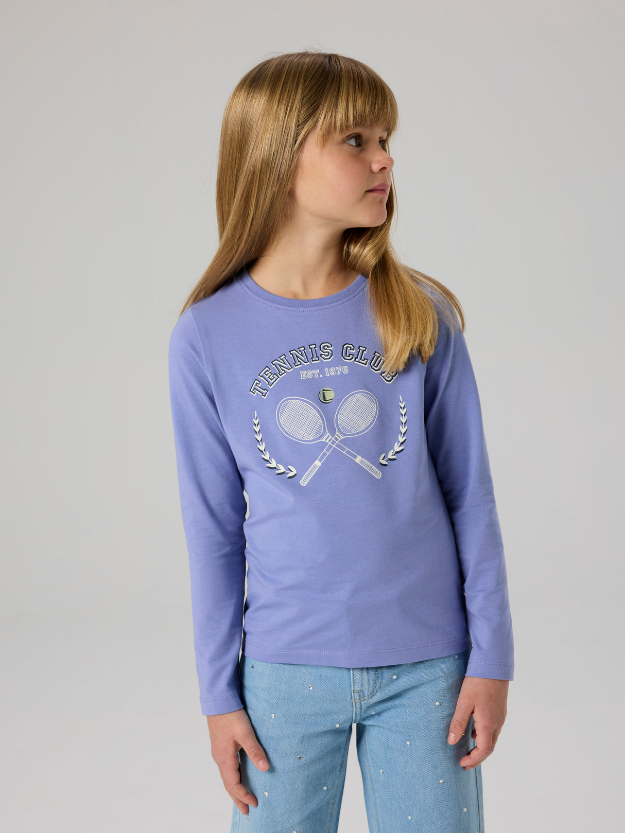 Lavender Violet Tennis 1976 Bluse fra Name it - 13224952