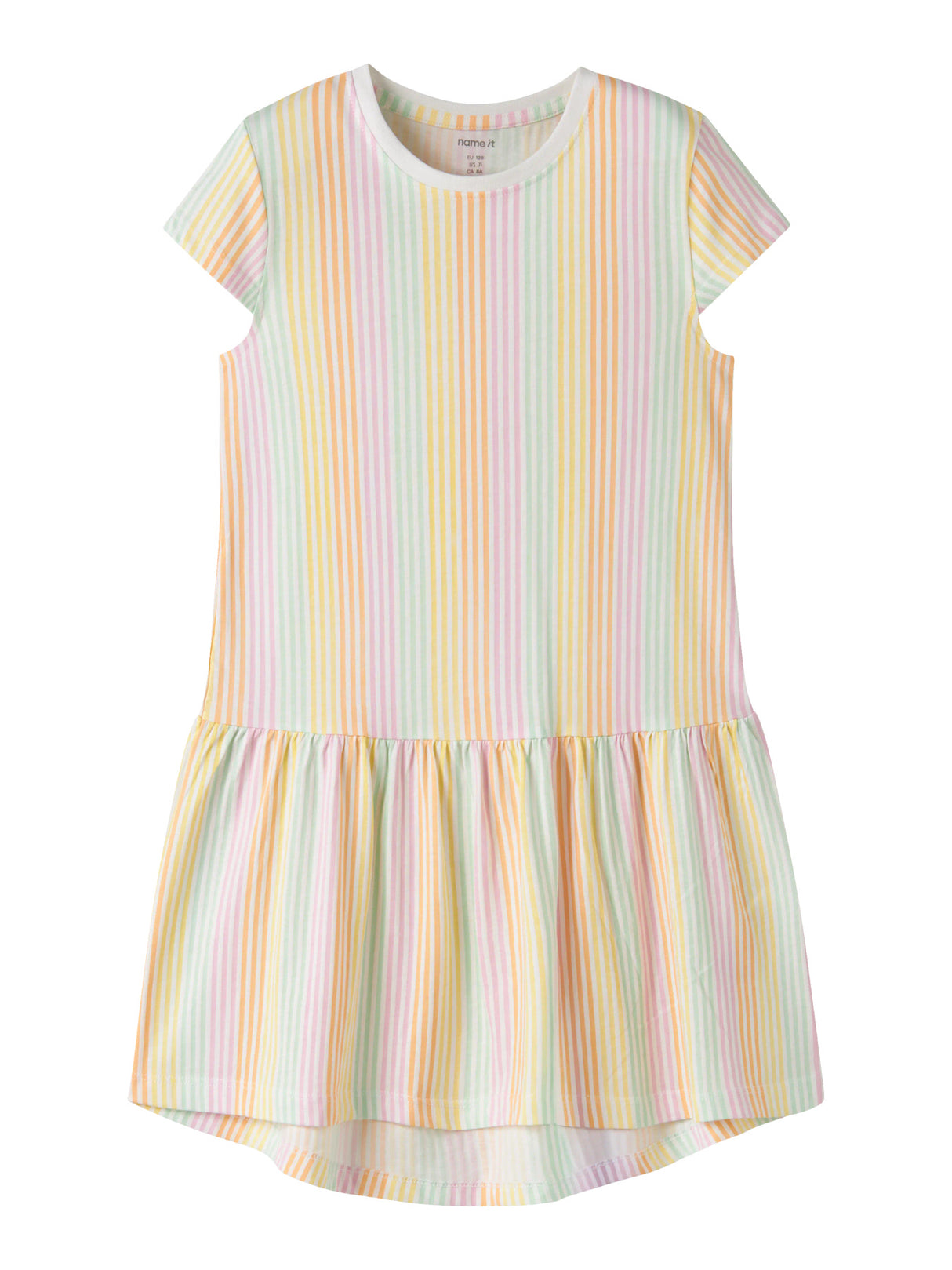 Bright White Cool Stripe Kjole fra Name it - 13228209