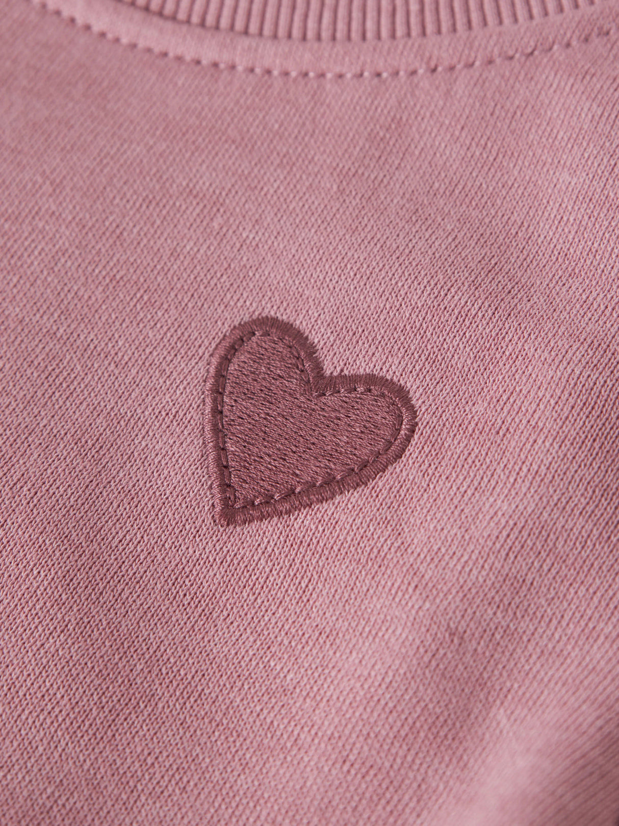 Lilas Heart Embroidery Sweatshirt fra Name it - 13234373