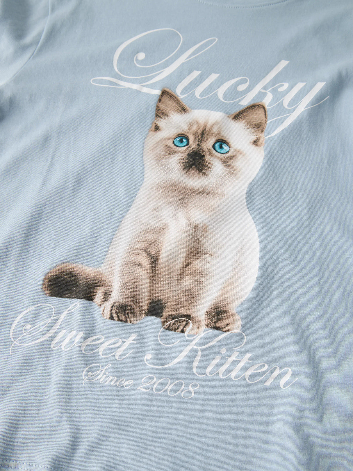 Subdued Blue Kitten Bluse fra Name it - 13238404