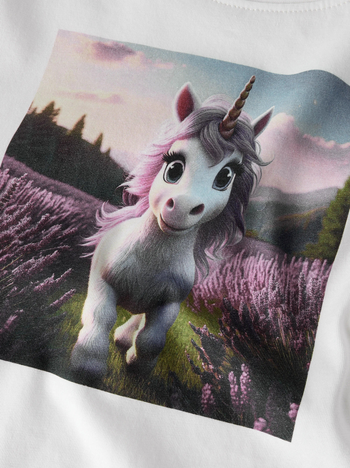 Cloud Dancer Lavender Unicorn Bluse fra Name it - 13238407