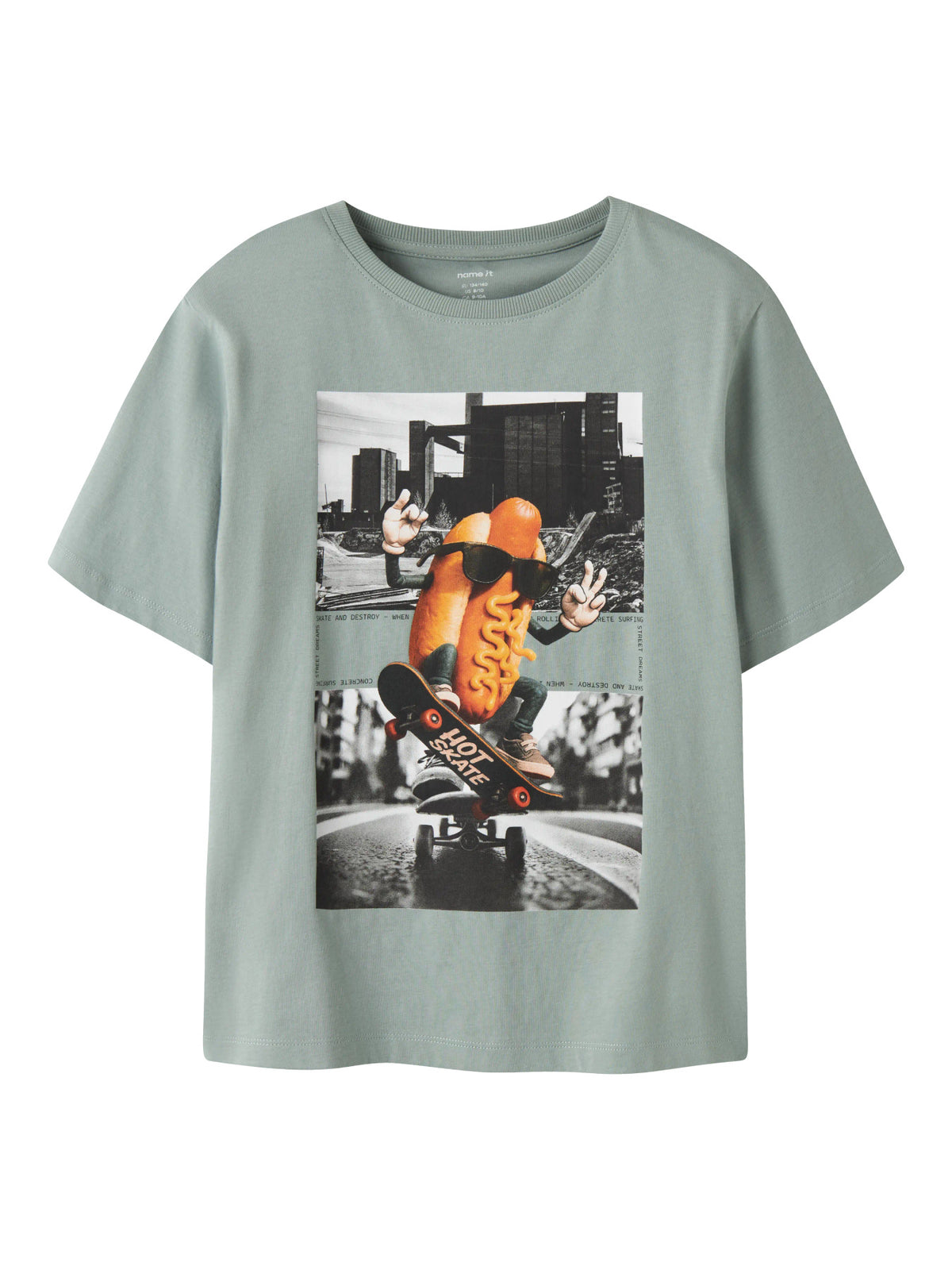 Green Milieu Hotdog Bluse fra Name it - 13239070