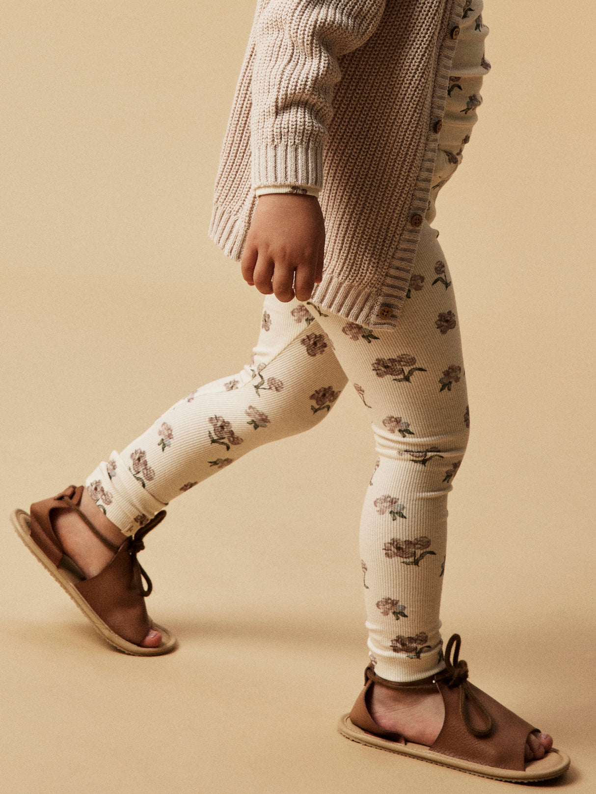 Lil'Atelier Turtledove PEONY Leggings - 13239259