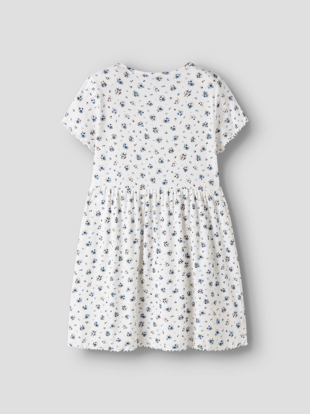 Bright White Pruple Floral Kjole fra Name it - 13241647