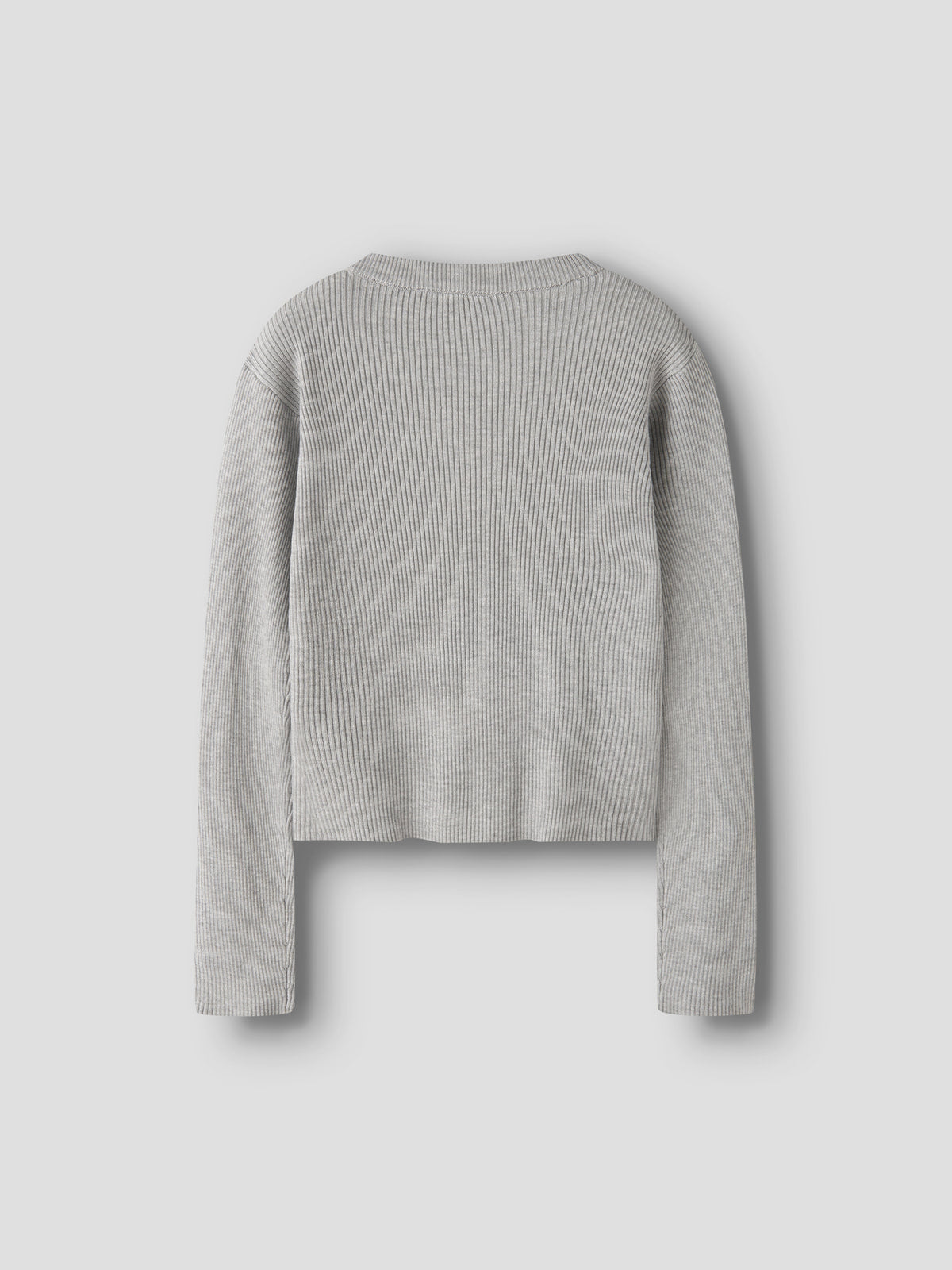 Light Grey Melange Knitted Cardigan fra Name it - 13245597