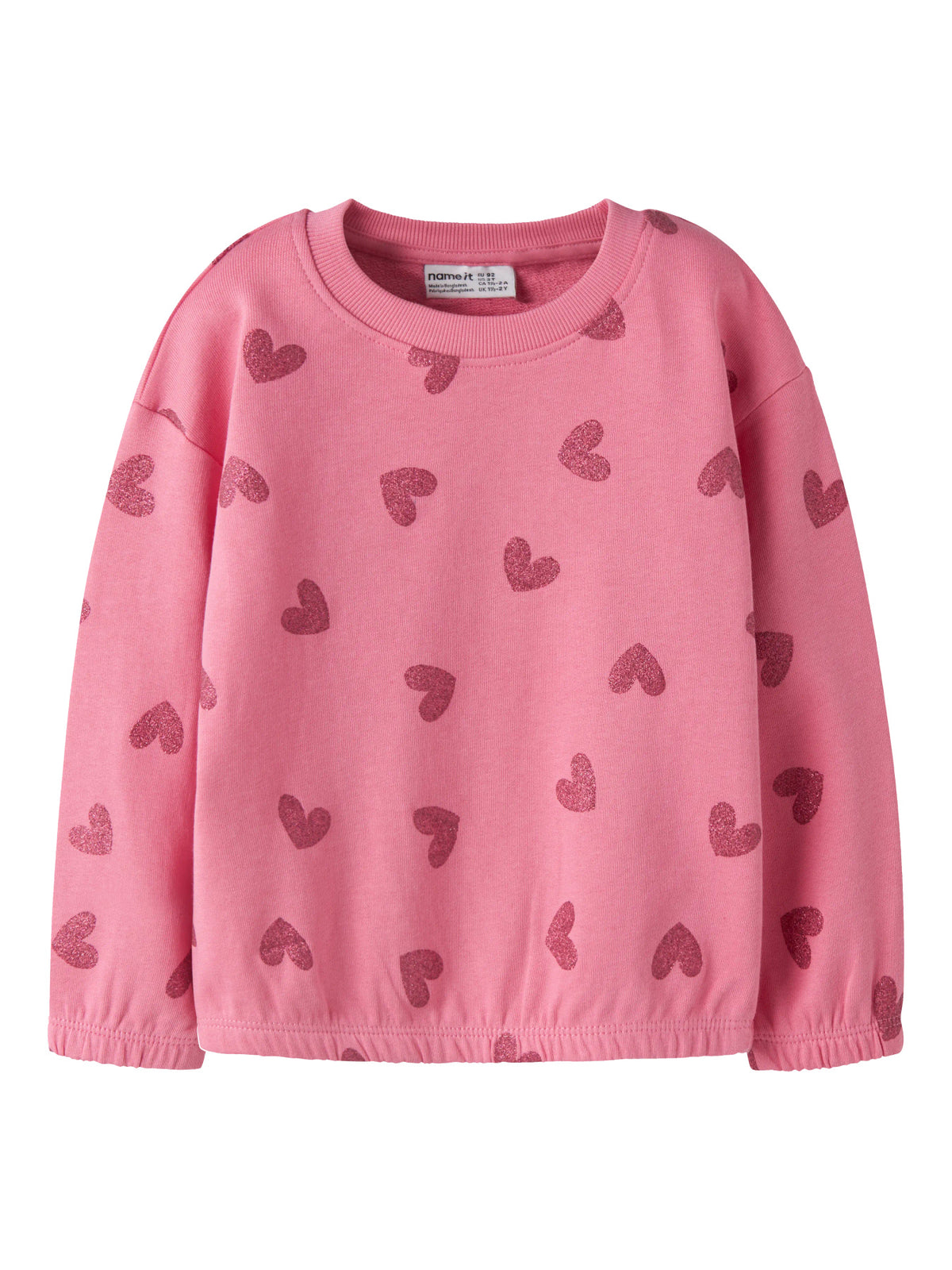 Flowering Ginger Glitter Hearts Sweatshirt fra Name it - 13246314