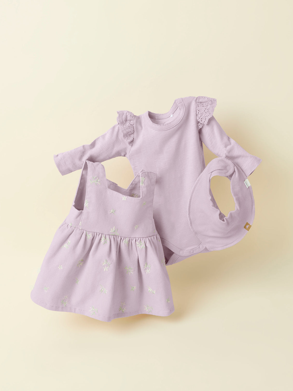 Dawn Pink FLOWER EMB Skirt Overall fra Name it - 13247808