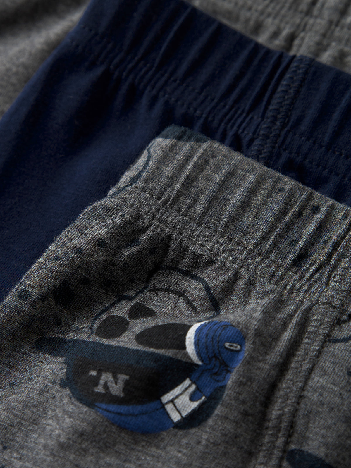 Dark Grey Melange w/ Dark Grey Melange + Dark Sapphire Undertøj fra Name it - 13248825