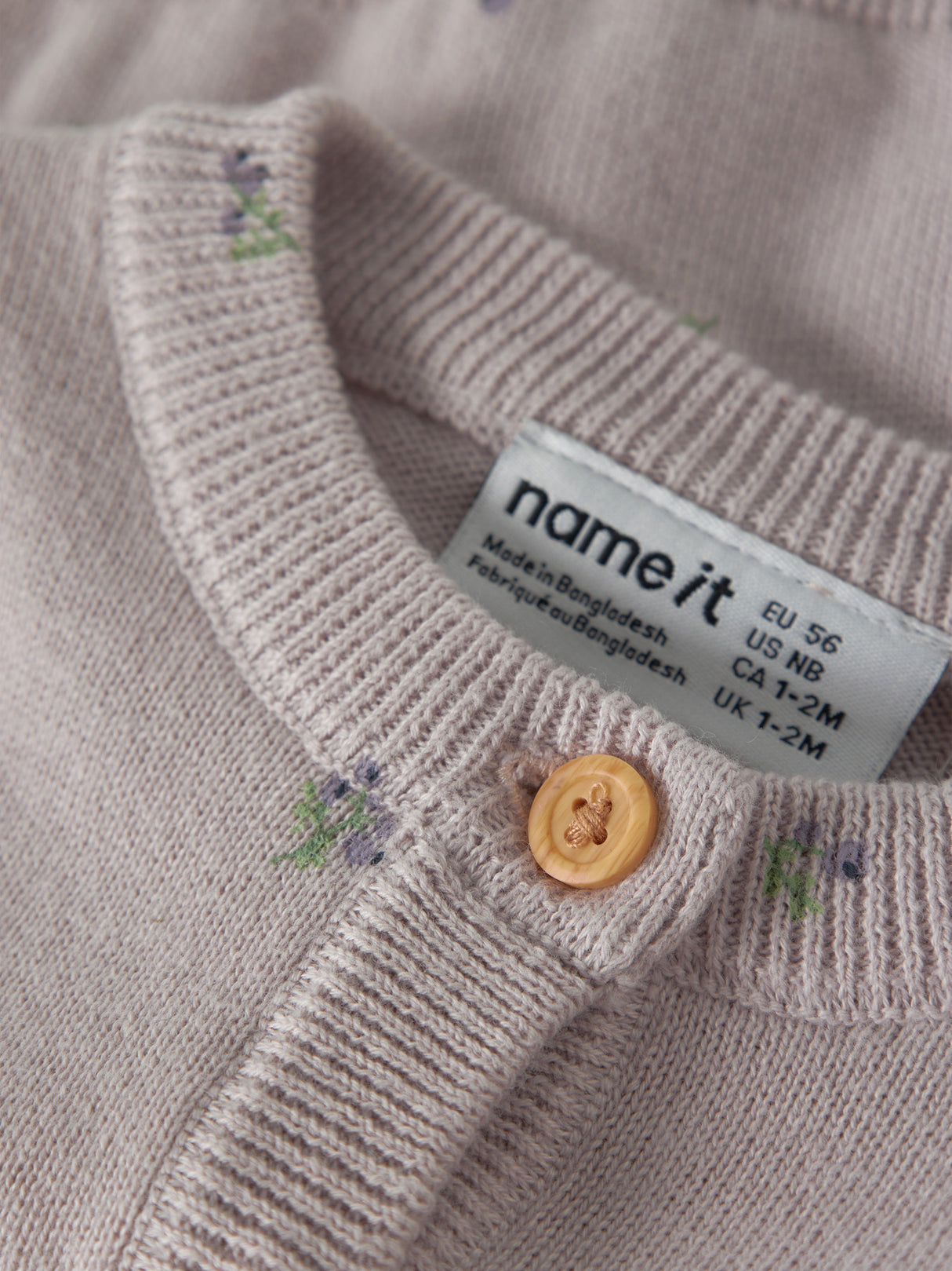 Lilac Marble Cardigan,Striktrøje fra Name it - 13252587
