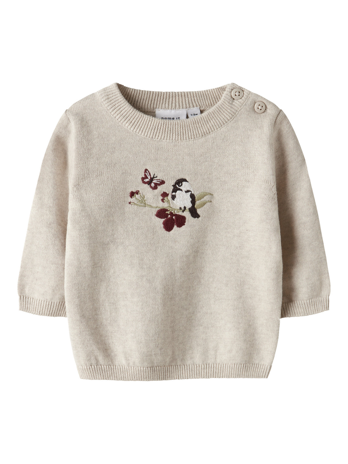 Peyote Melange Striktrøje fra Name it - 13252594