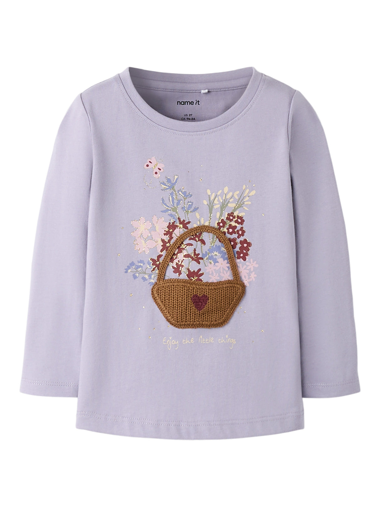 Lavender Gray Top fra Name it - 13252758