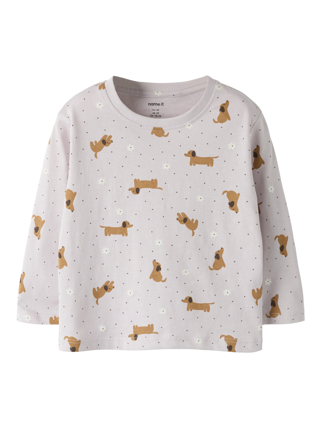 Lilac Marble Dachshunds Bluse fra Name it - 13253205