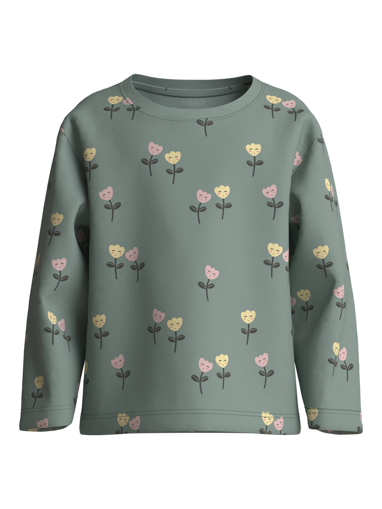 Green Milieu Happy Flowers Bluse fra Name it - 13253205