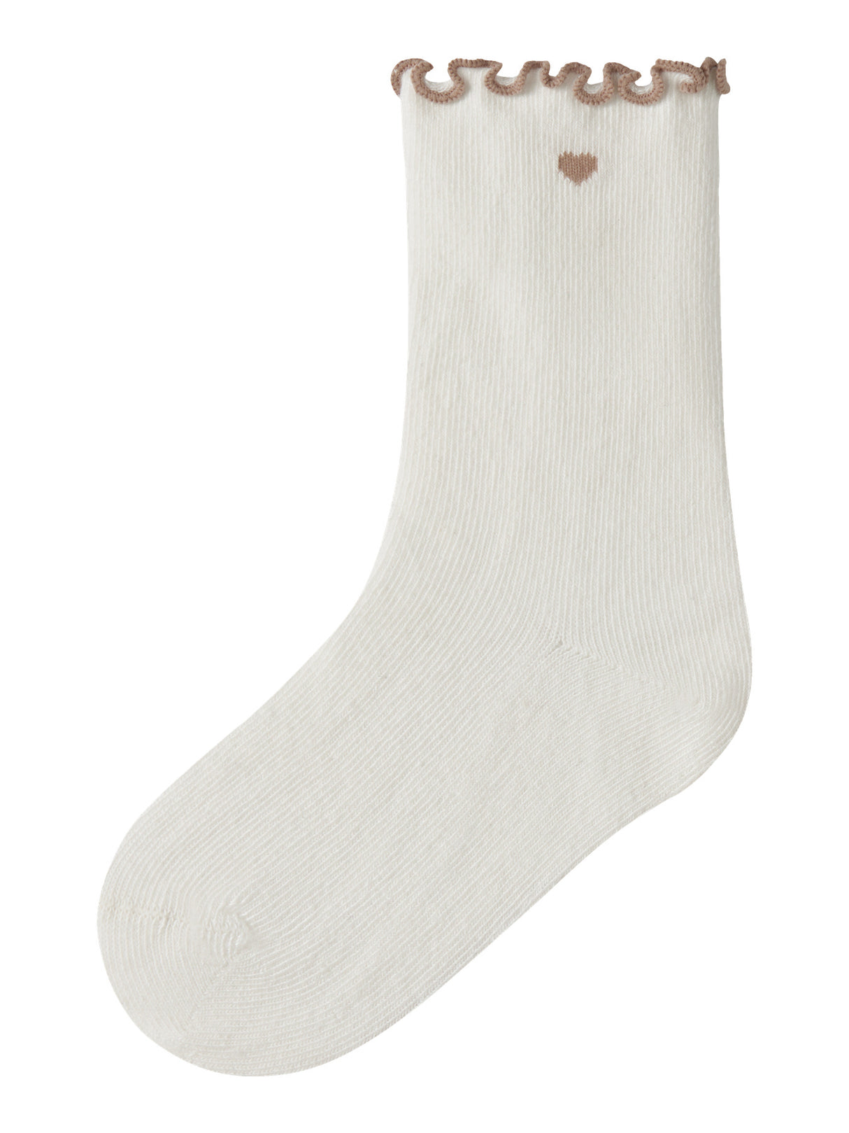 Lil'Atelier Coconut Milk OXFORD TAN Socks - 13253692