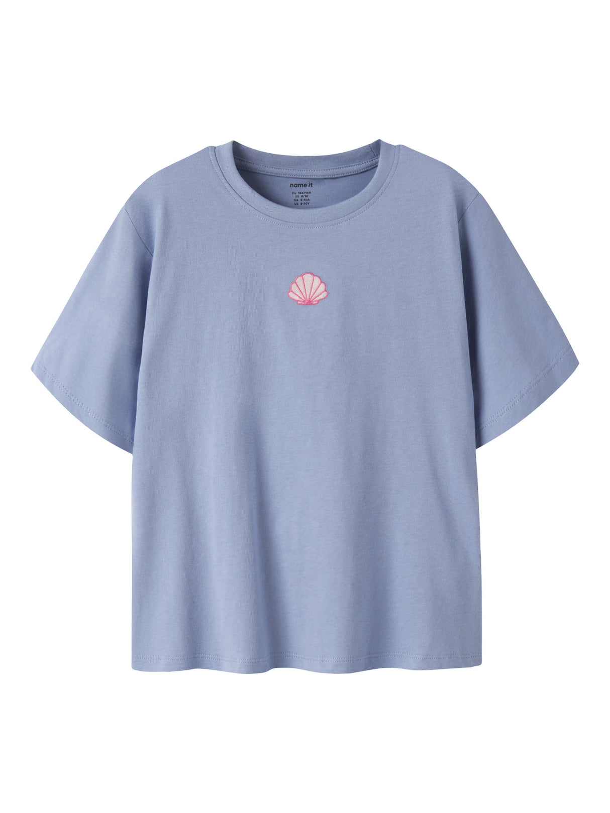Name it Purple Impression Shell Embroidery T-Shirt - 13254882