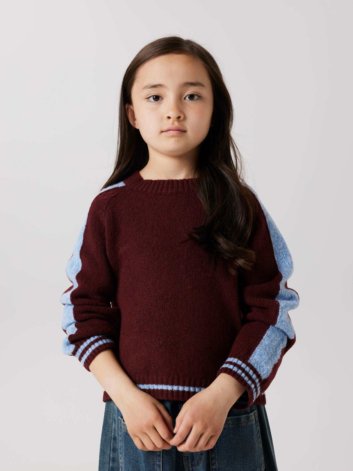 Burgundy Striktrøje fra Name it - 13256152