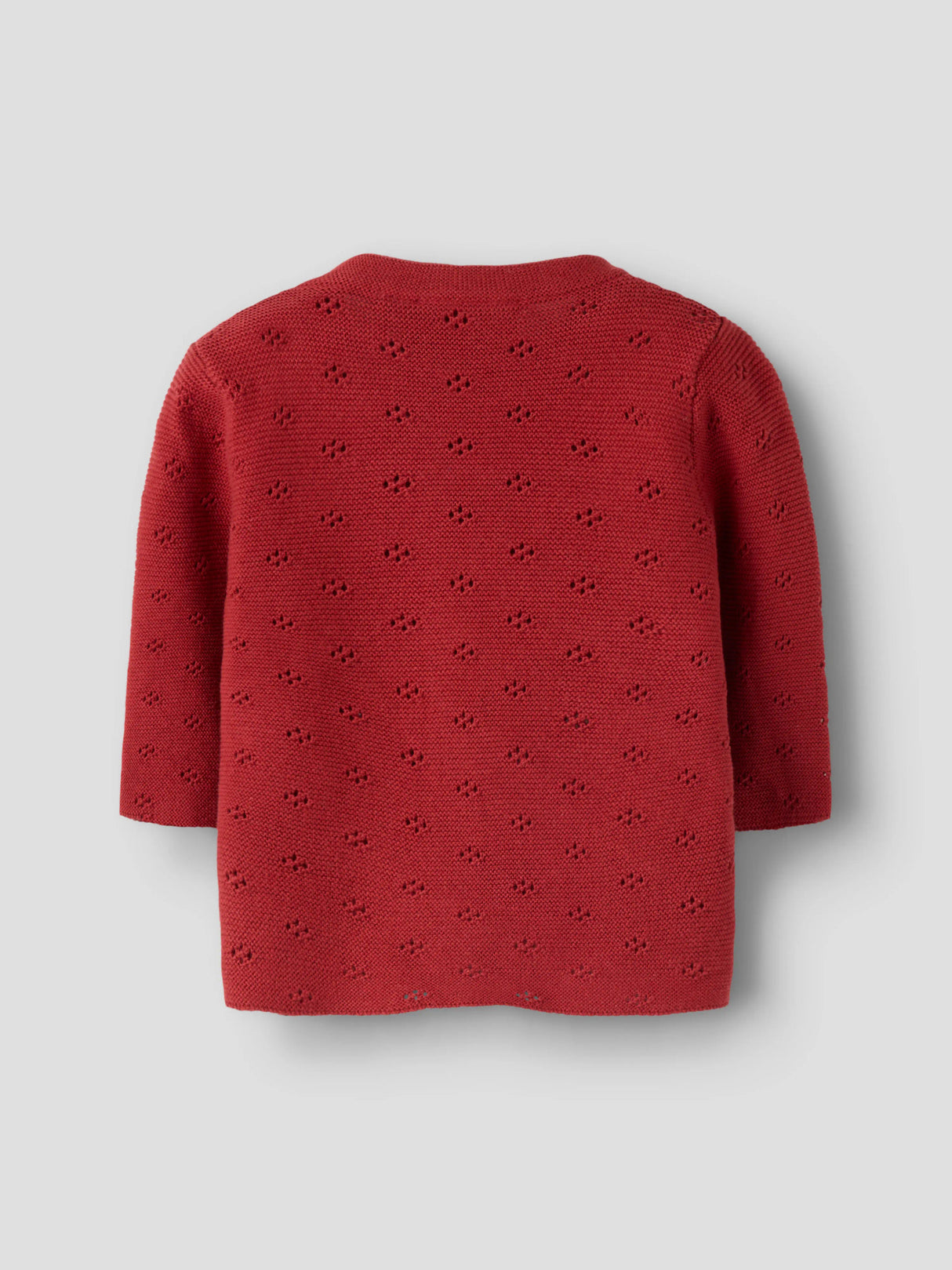 Brick Red Cardigan,Striktrøje fra Name it - 13256232
