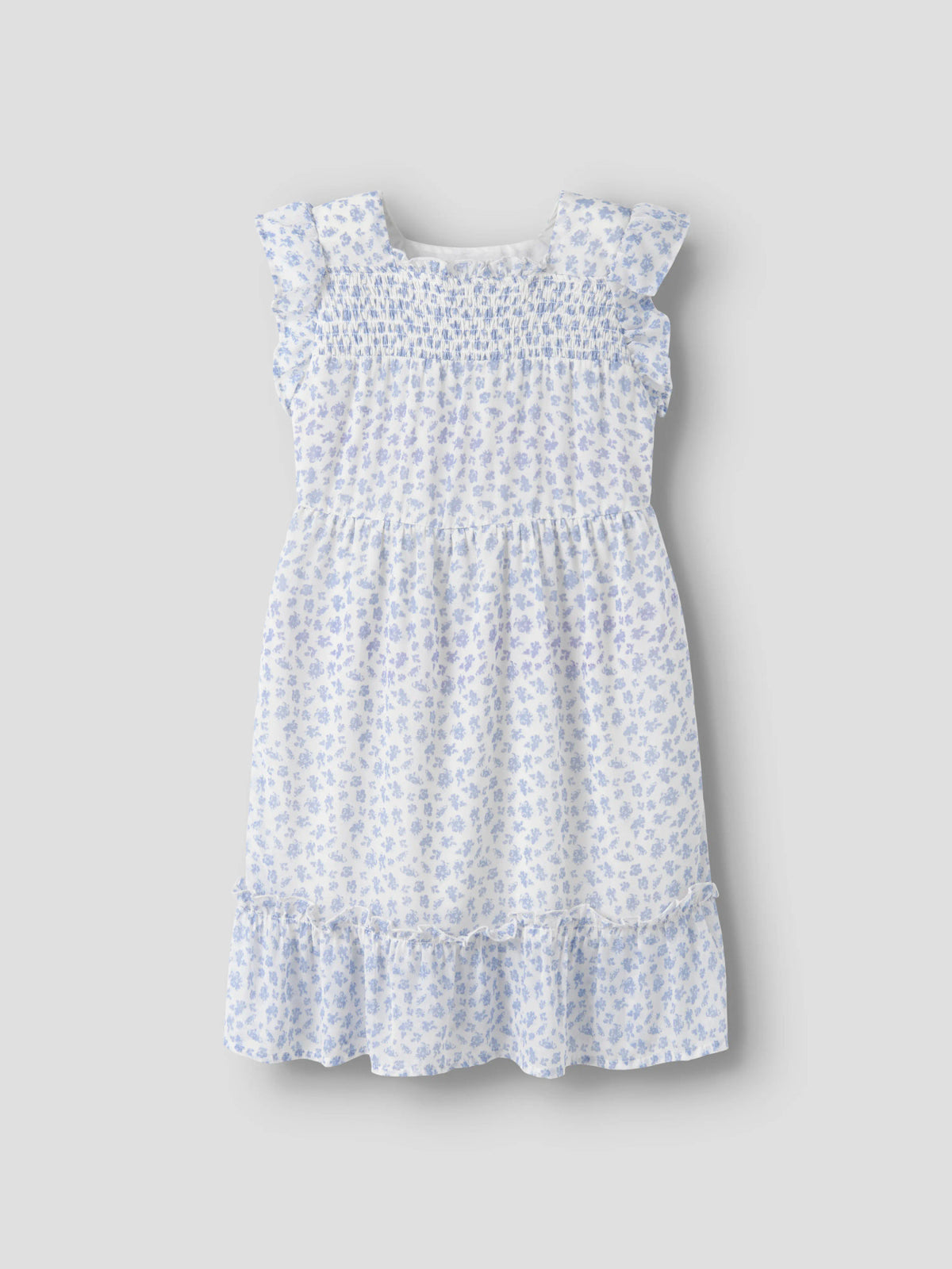 Bright White BLUE FLOWERS Kjole fra Name it - 13256258