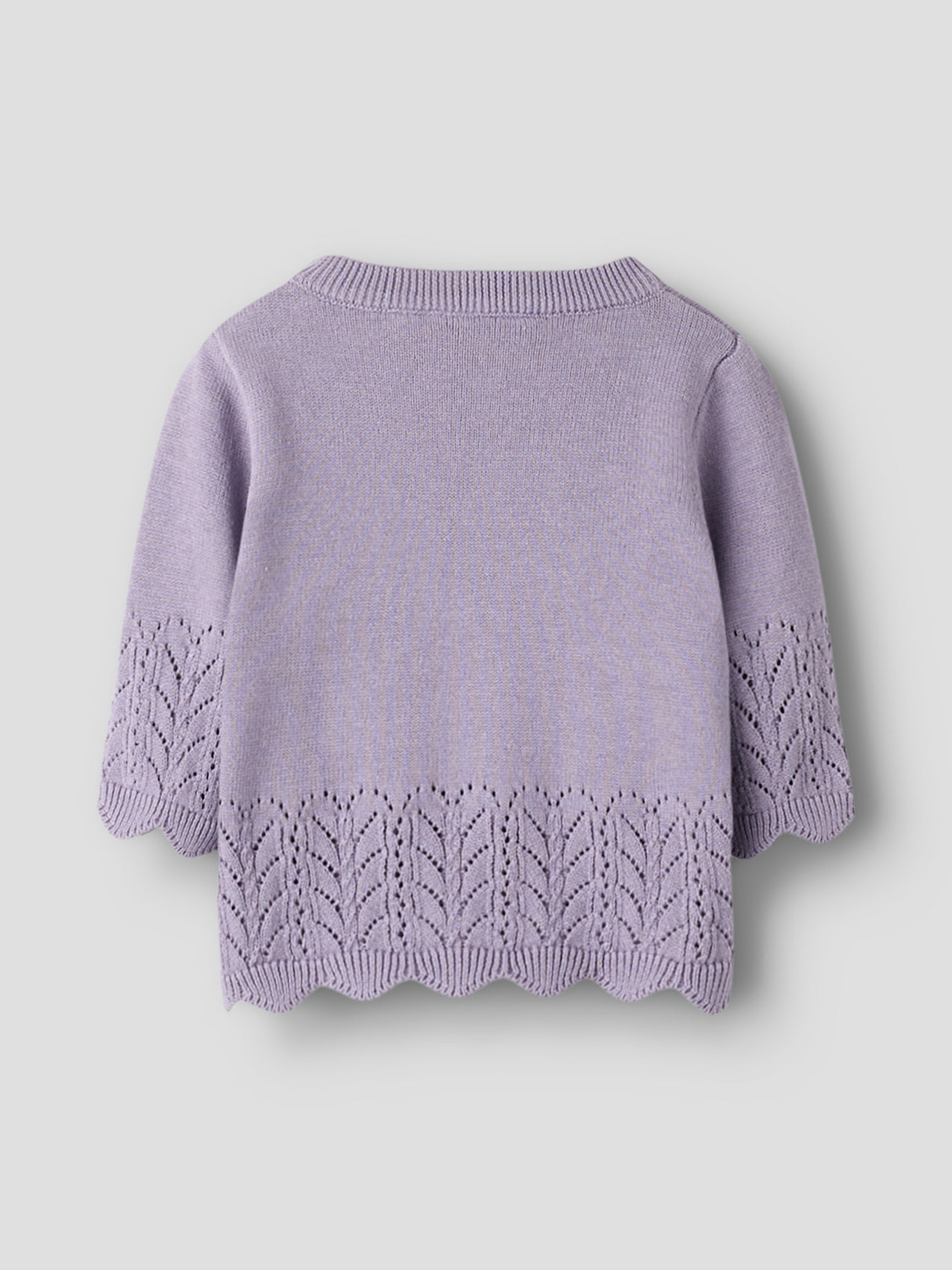 Lavender Gray Striktrøje fra Name it - 13257527