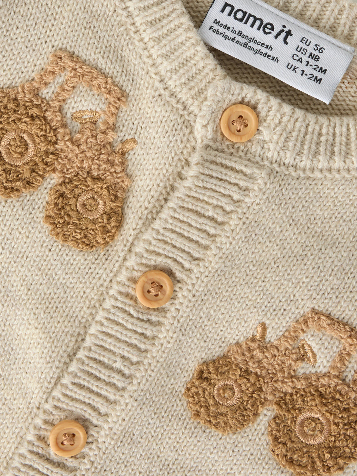 Peyote Melange SESAME TRACTOR Cardigan,Striktrøje fra Name it - 13258297
