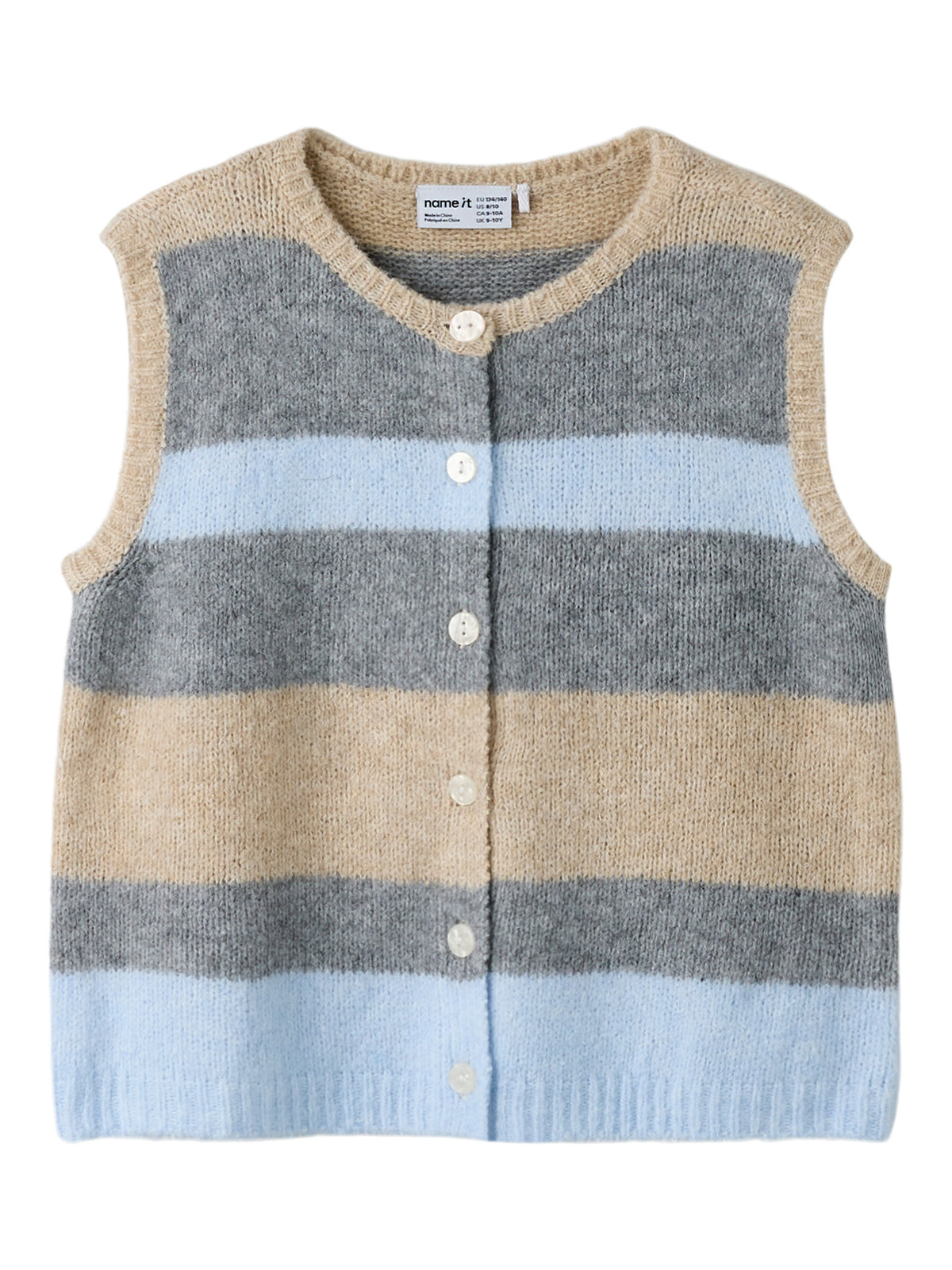 Subdued Blue Strikvest fra Name it - 13258400