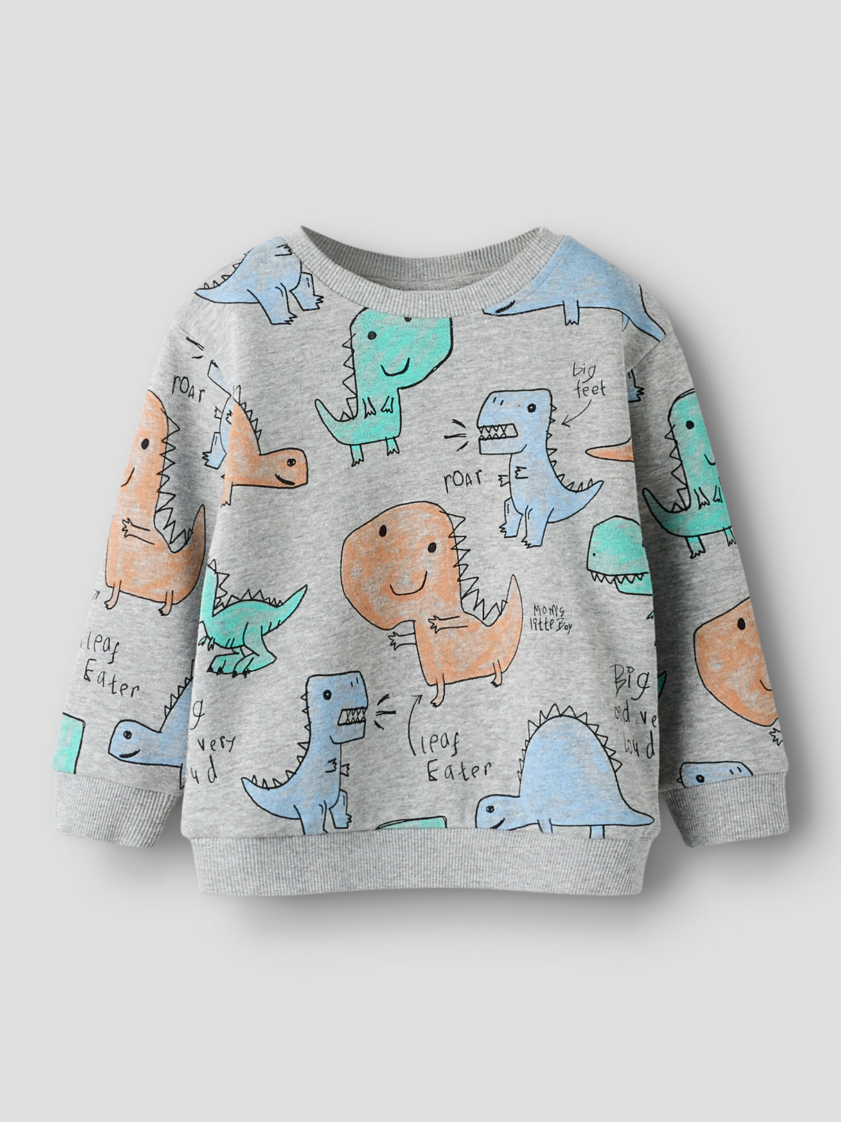 Name it Grey Melange ALL OVER PRINT Sweatshirt - 13258467
