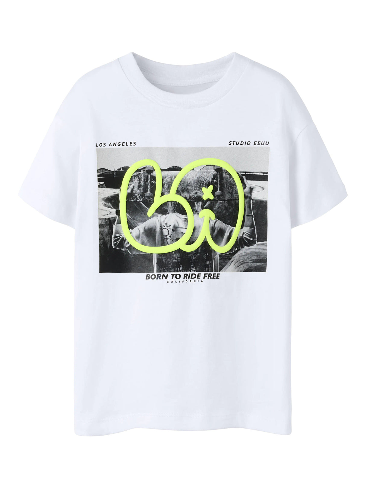 Bright White LA Bluse fra Name it - 13261129