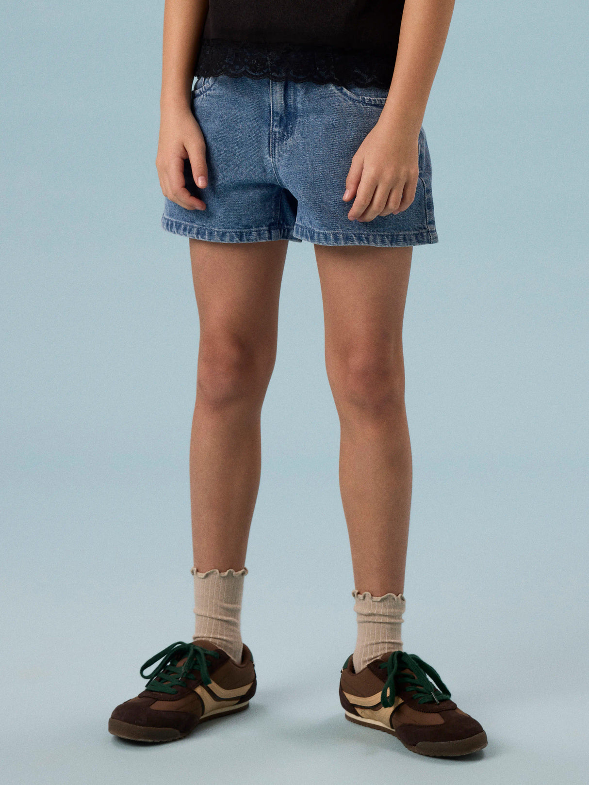 Medium Blue Denim Shorts fra Name it - 13261737