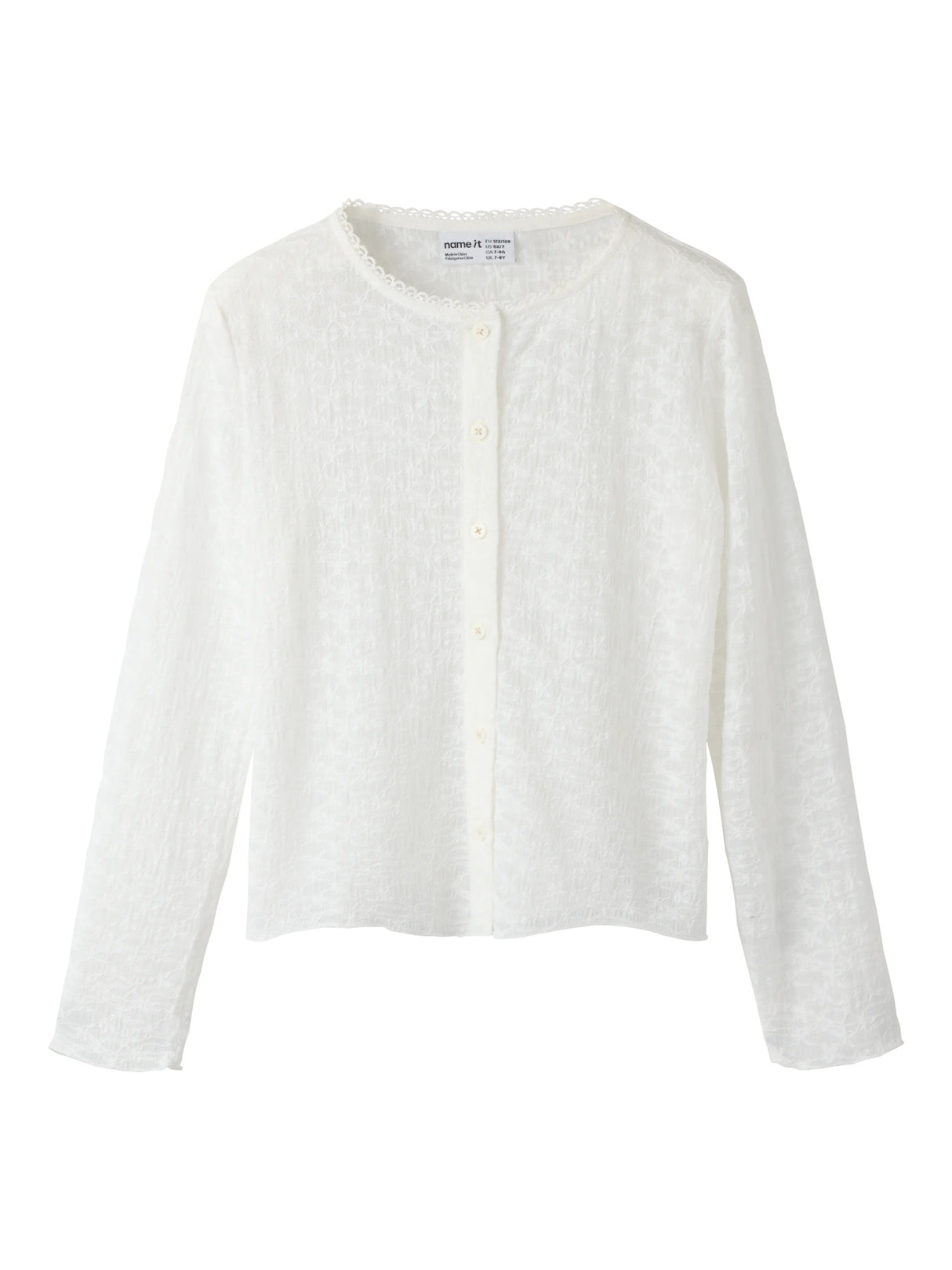 Bright White Cardigan fra Name it - 13262585