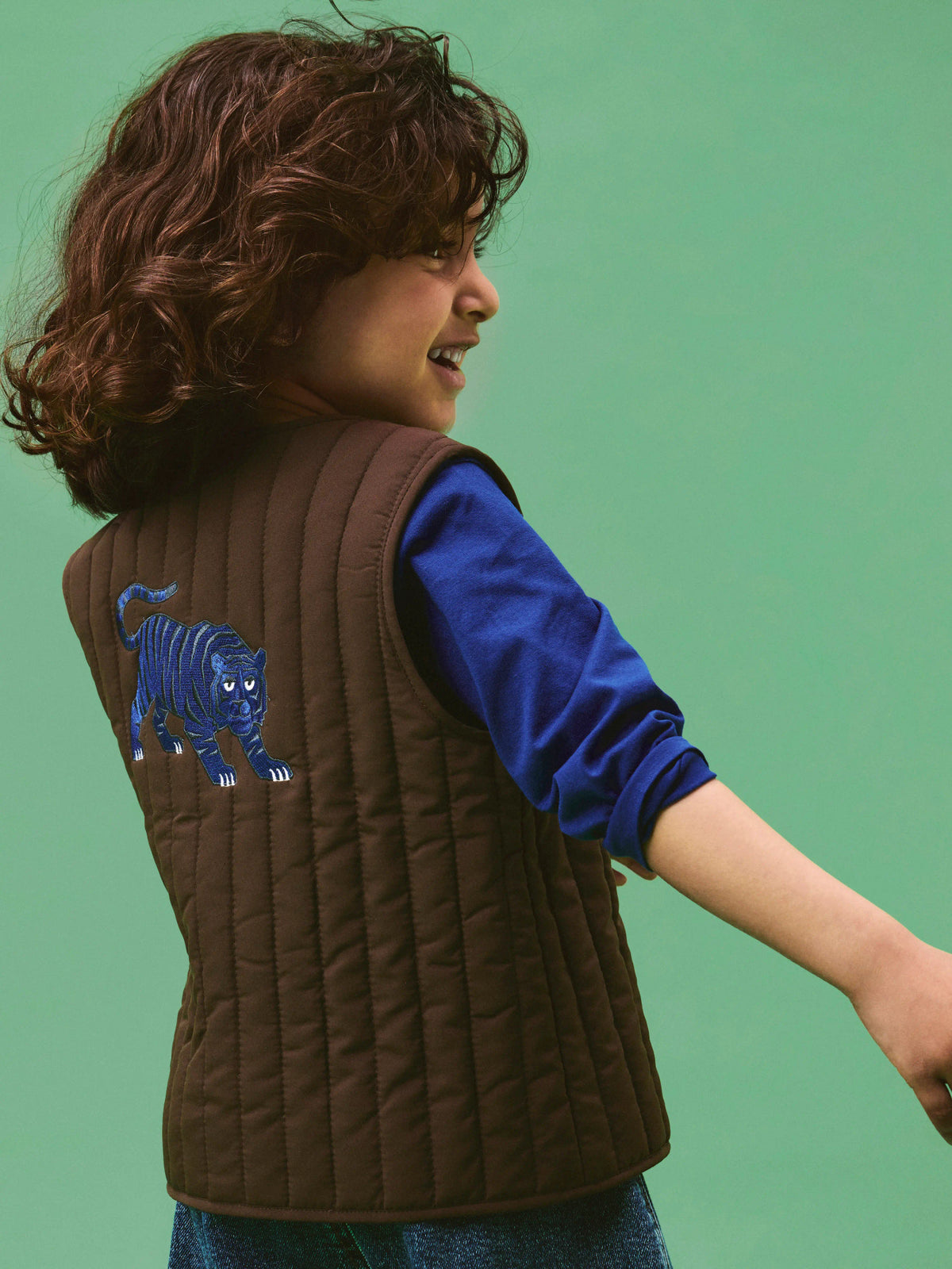 Chocolate Brown Tailored Waistcoat fra Name it - 13264632