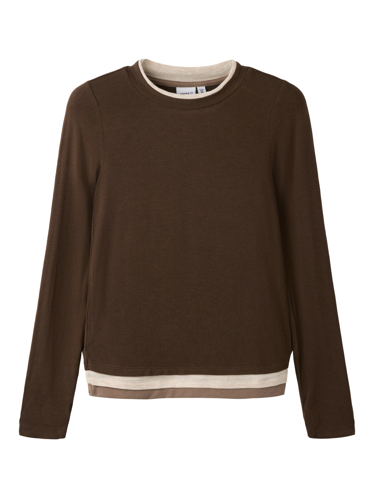 Chocolate Brown Top fra Name it - 13264699
