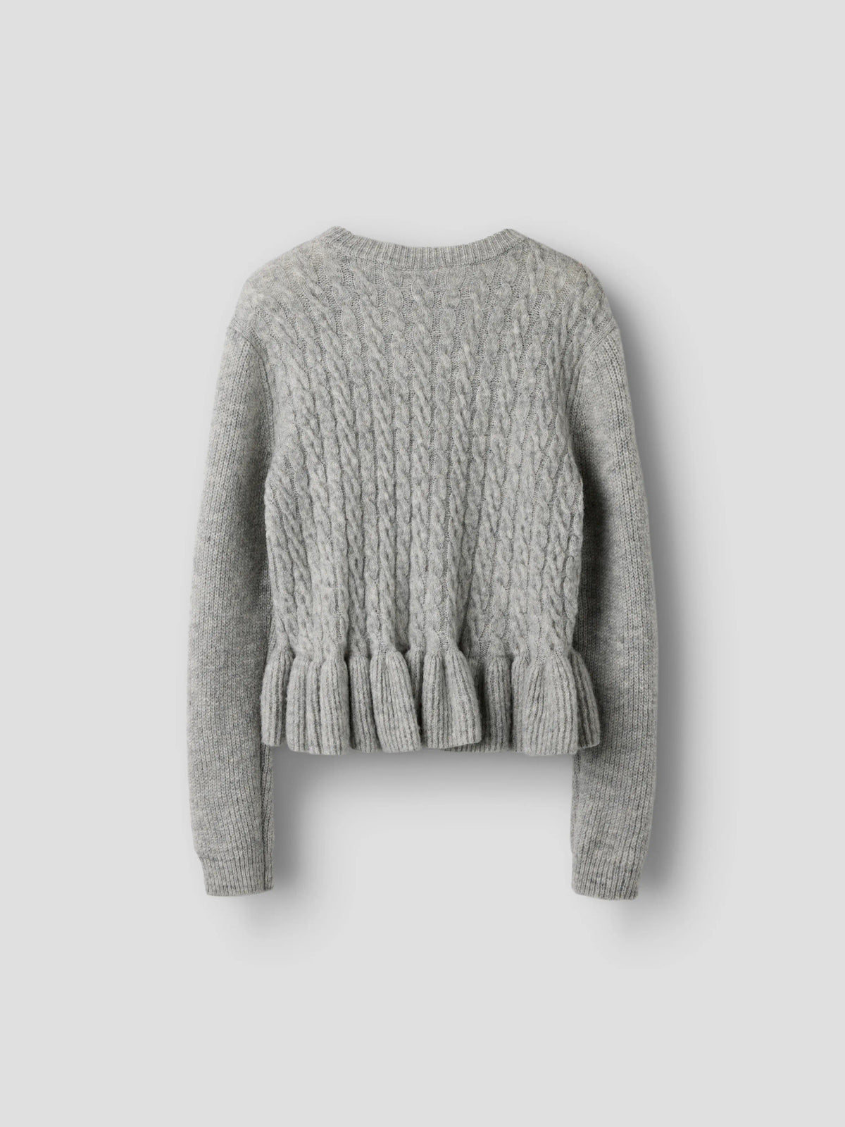 Grey Melange Striktrøje fra Name it - 13264701