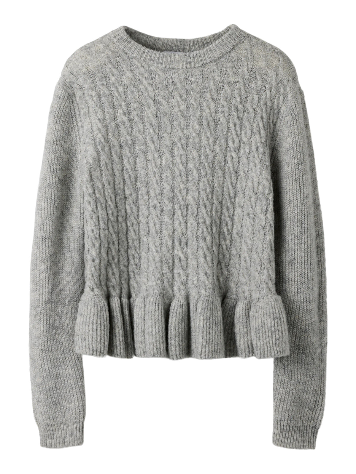 Grey Melange Striktrøje fra Name it - 13264701