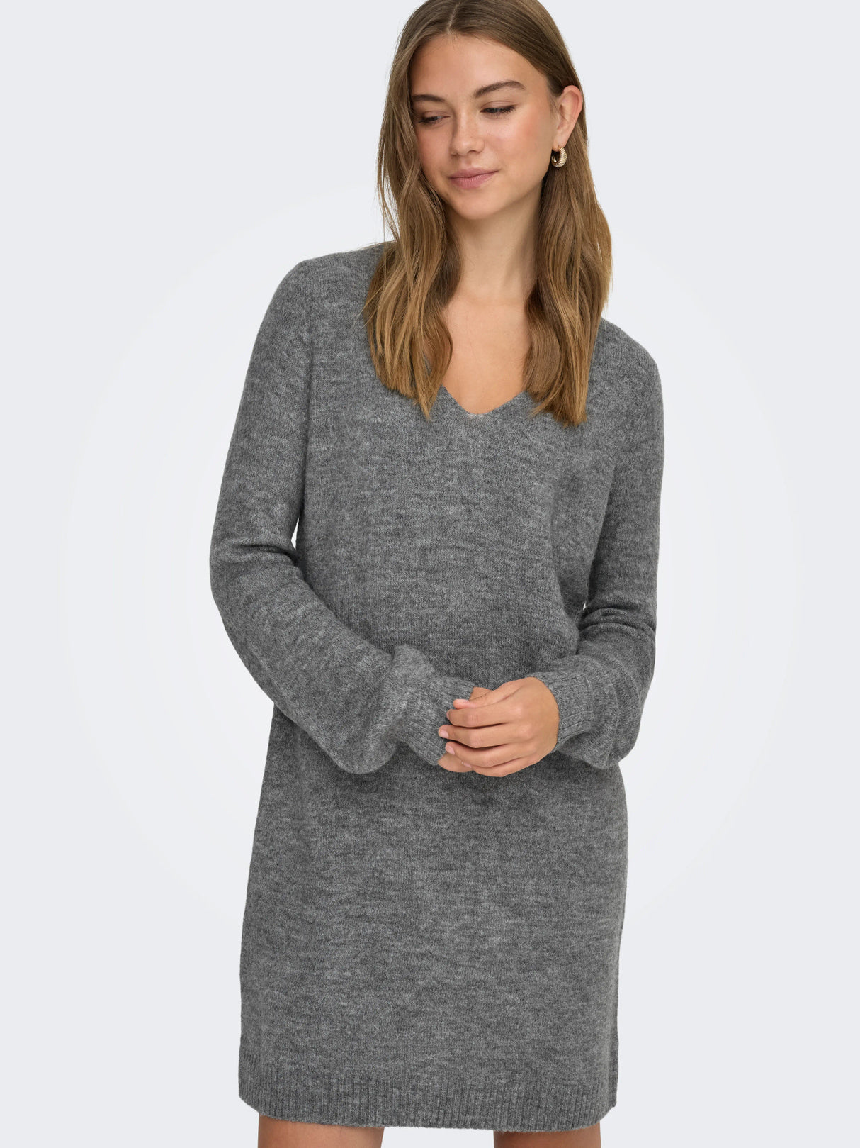 Dark Grey Melange Kjole fra JDY - 15207844