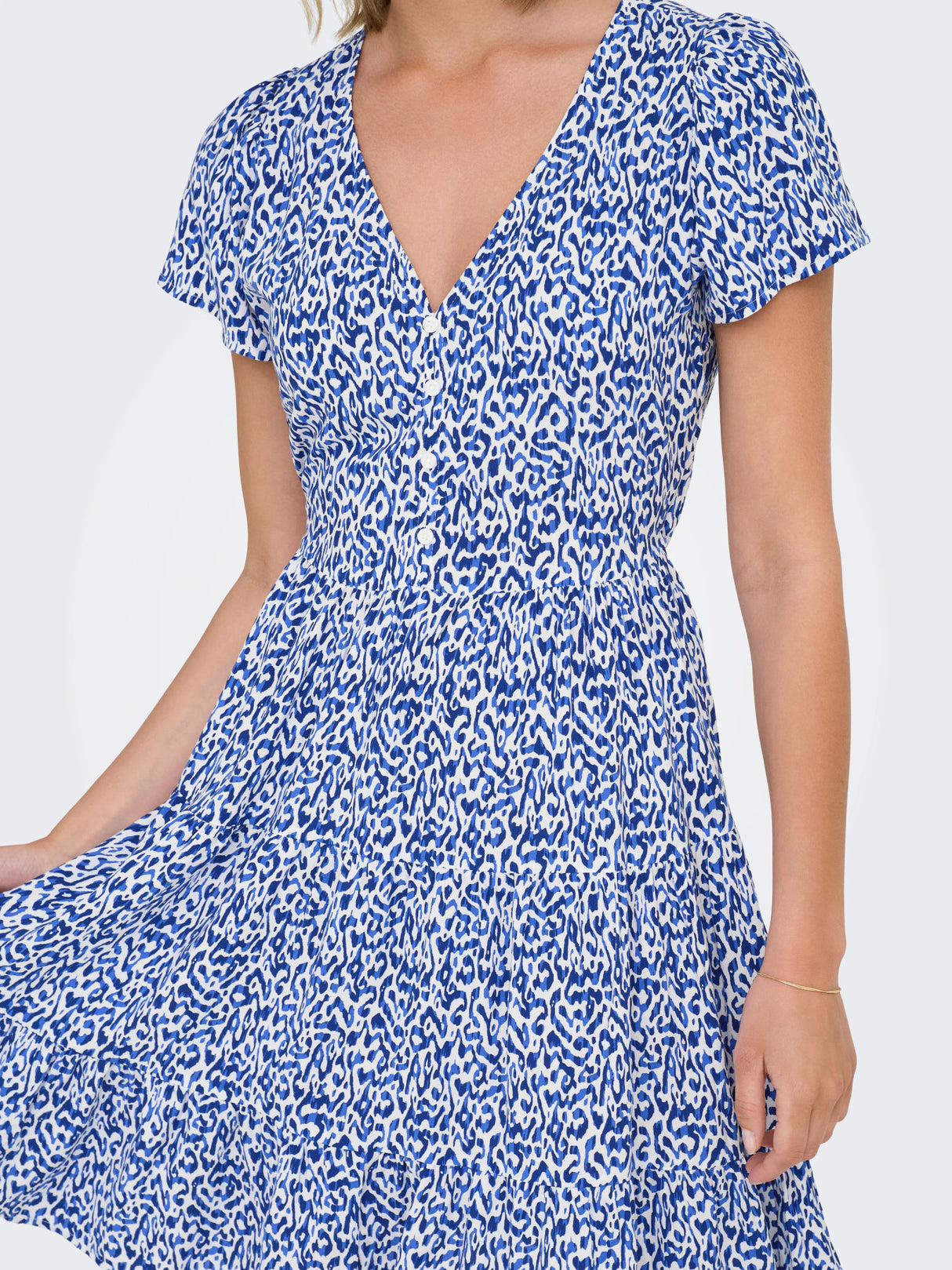 Blue Indigo CLOUD DANCER HEARTS Kjole fra JDY - 15351568