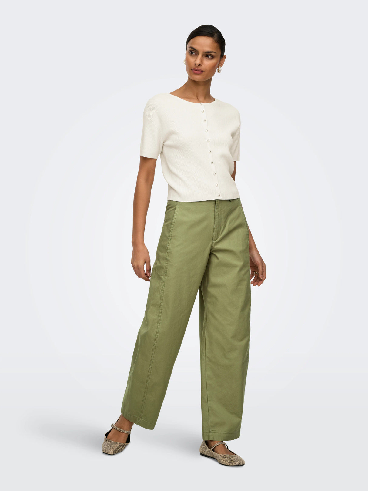 Hvid Cardigan,Striktrøje - JDY - 15369786