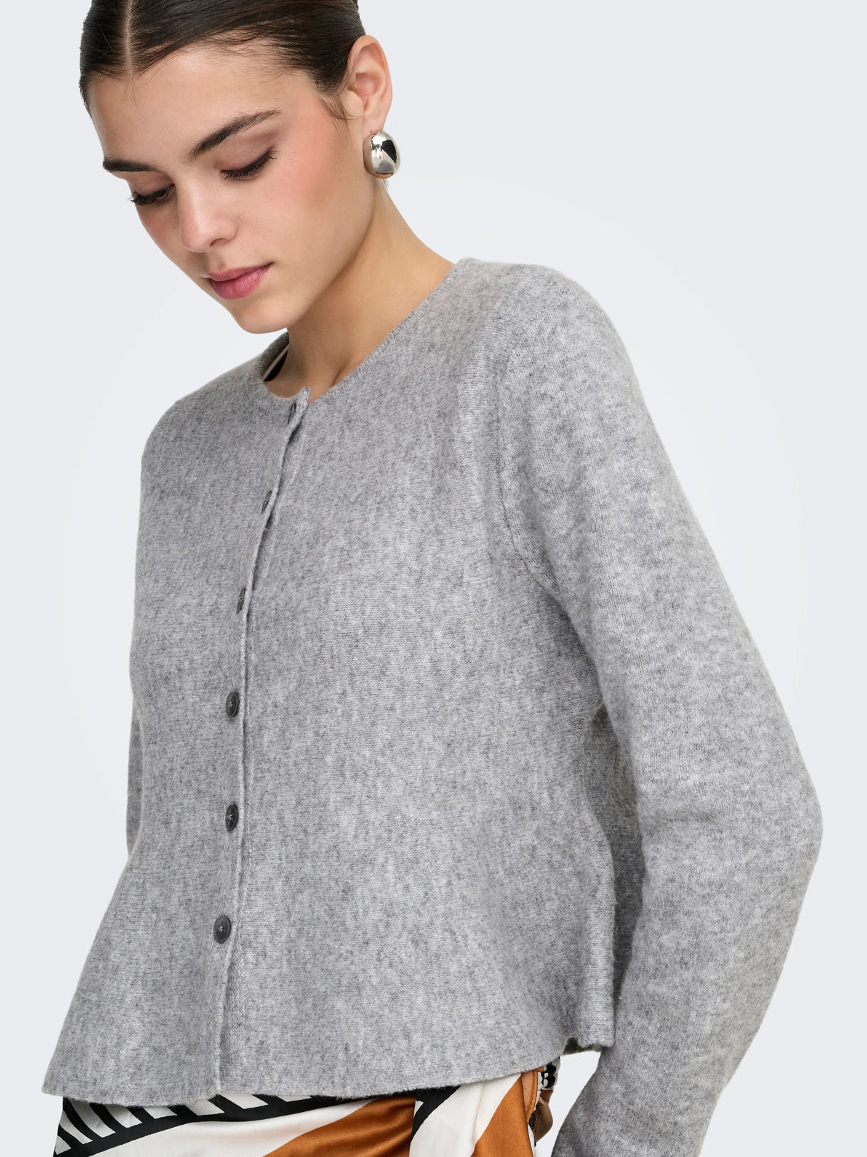 Grå Cardigan,Striktrøje - JDY - 15377817