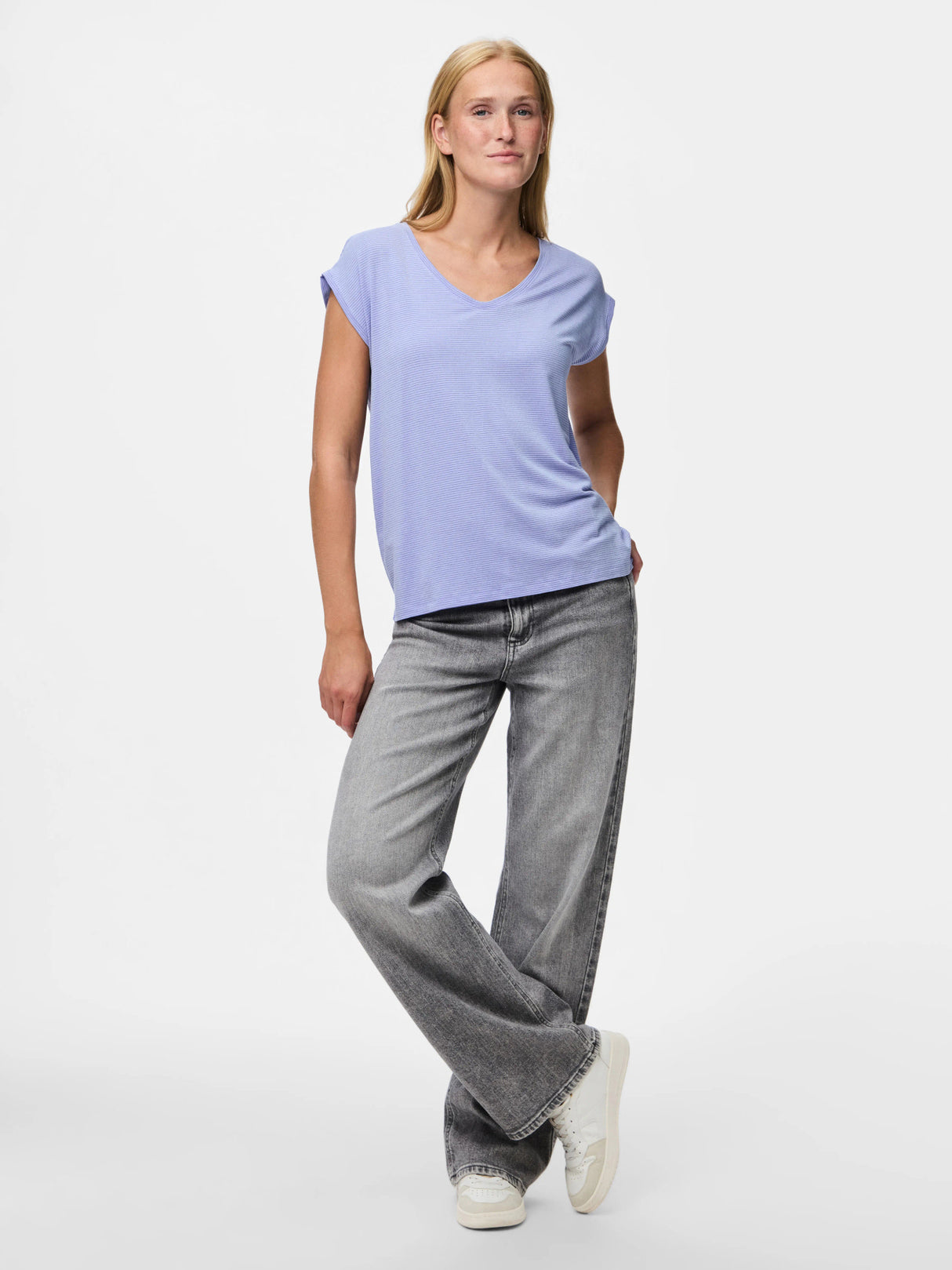 Blå Bluse fra PIECES - 17078572