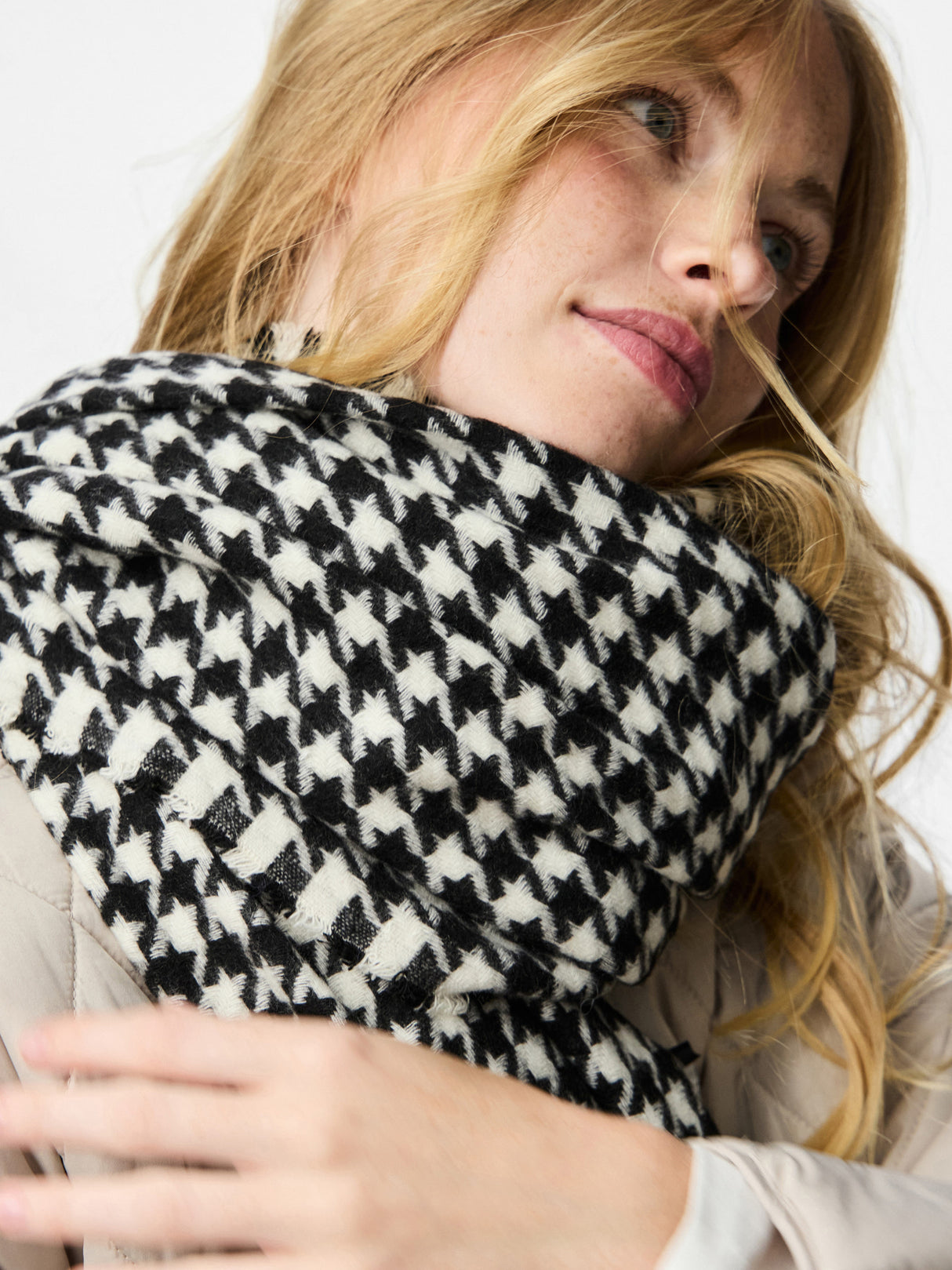 PIECES Black CHECK Halstørklæde - 17083758