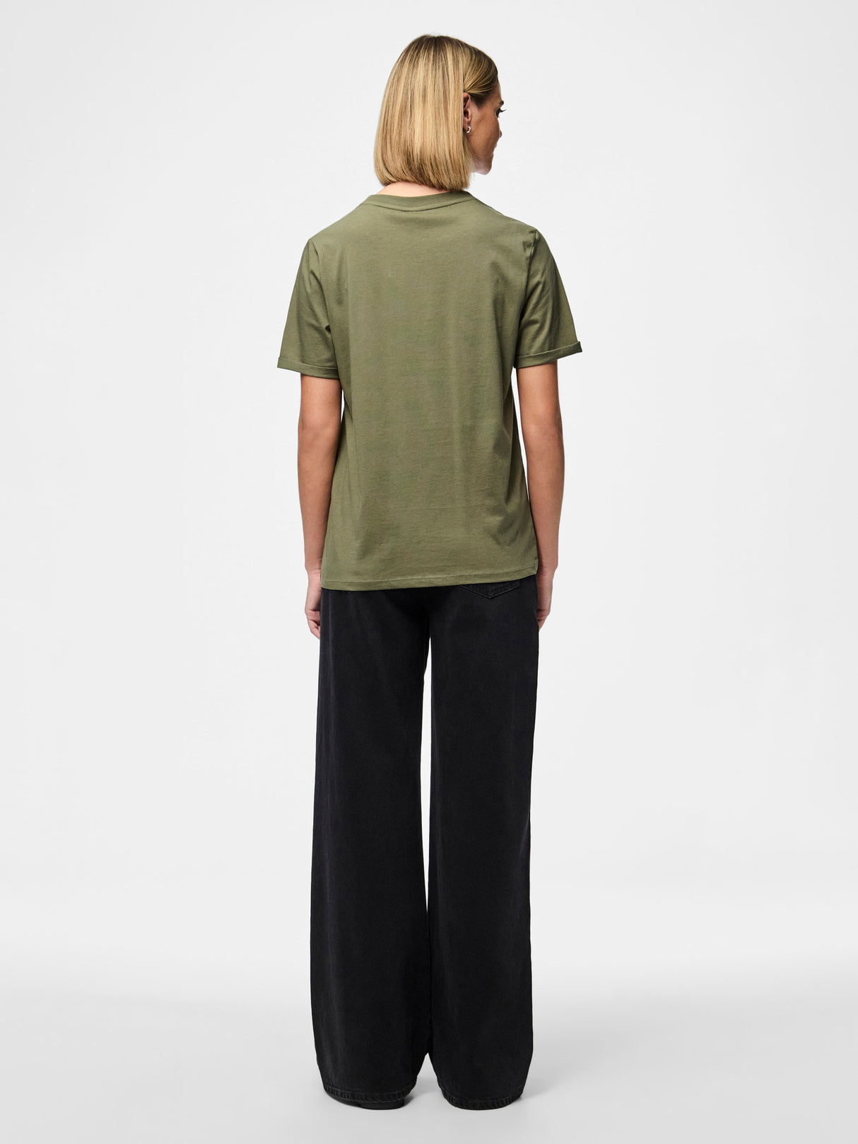 PIECES Deep Lichen Green Bluse - 17086970