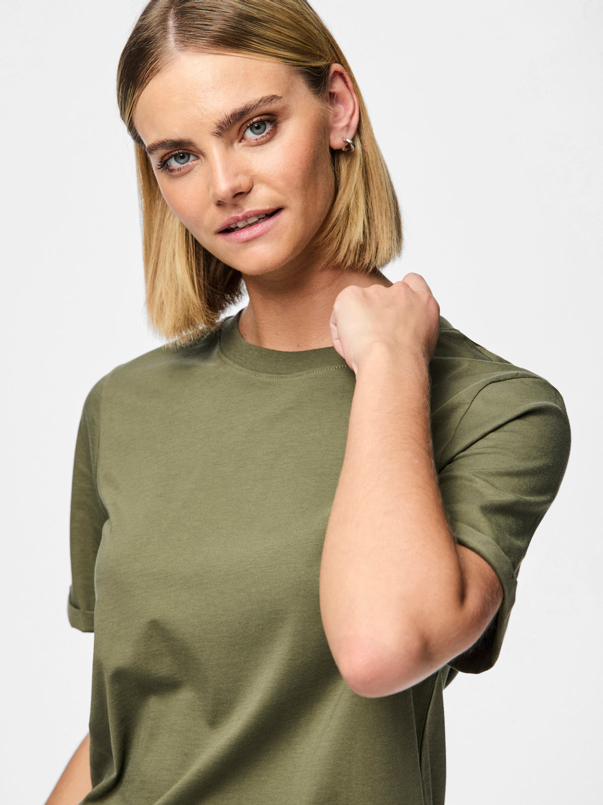 PIECES Deep Lichen Green Bluse - 17086970