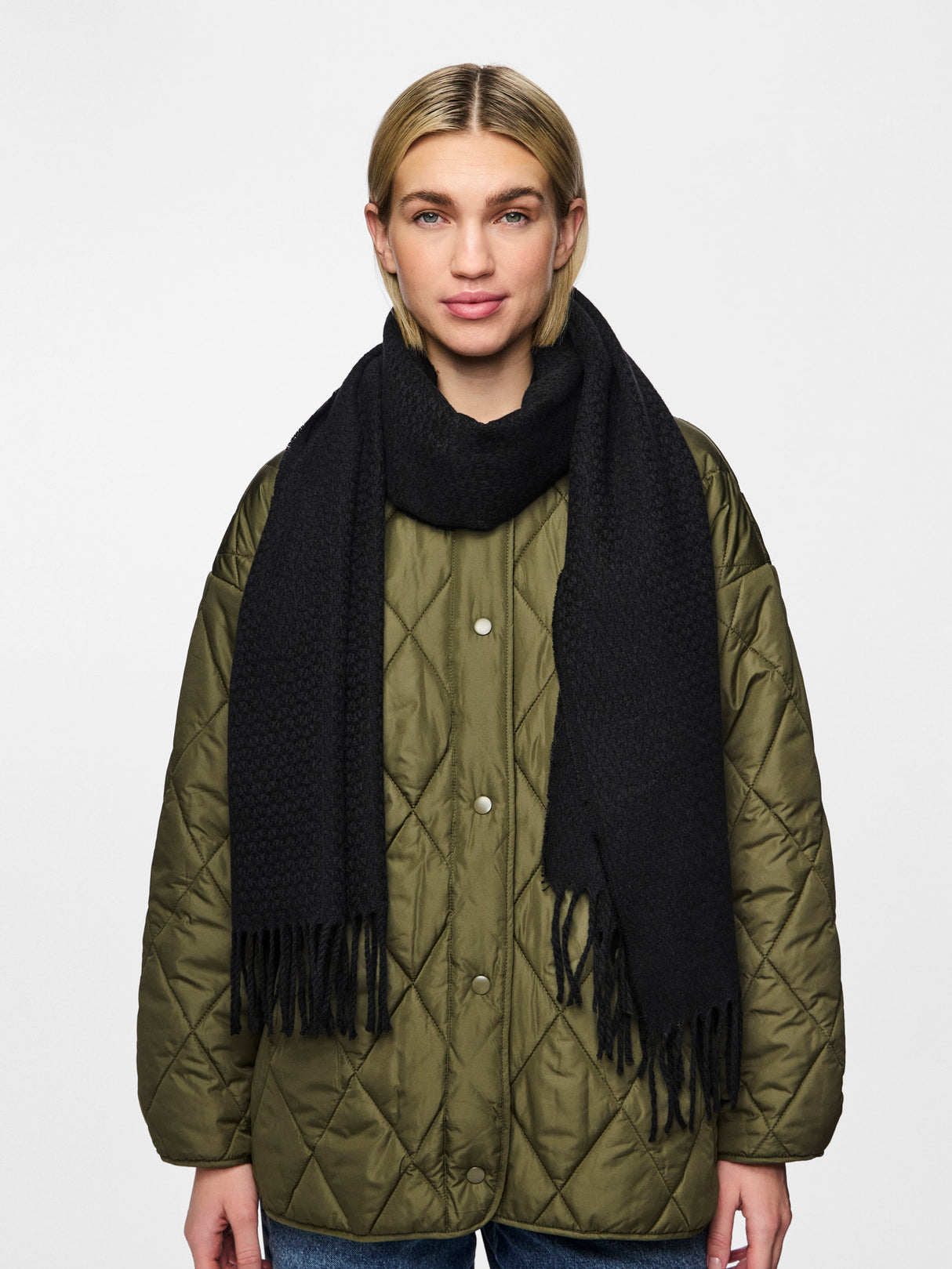 PIECES Black Halstørklæde - 17115930