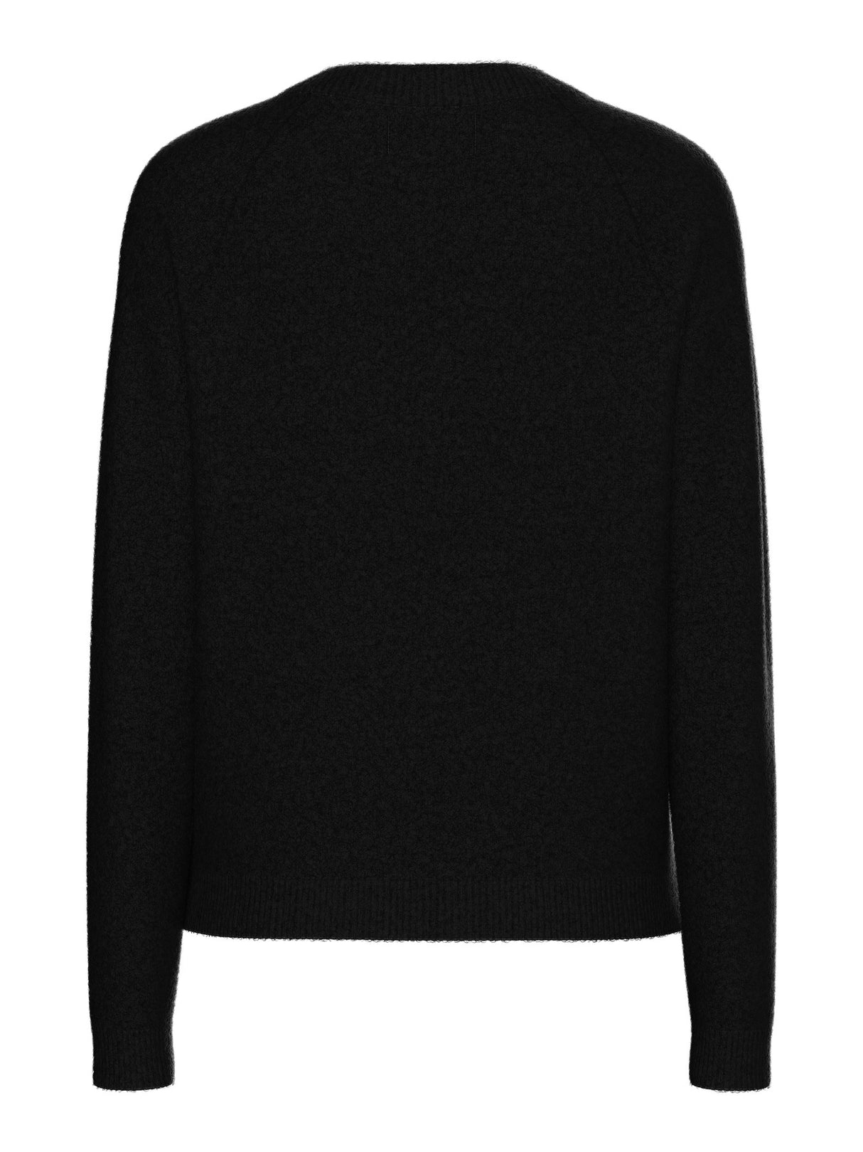 PIECES Black Striktrøje - 17126277