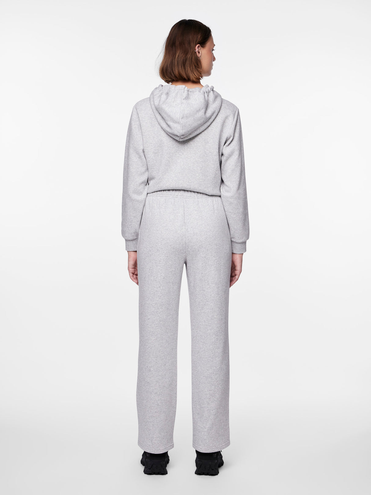 PIECES Light Grey Melange Bukser - 17140745