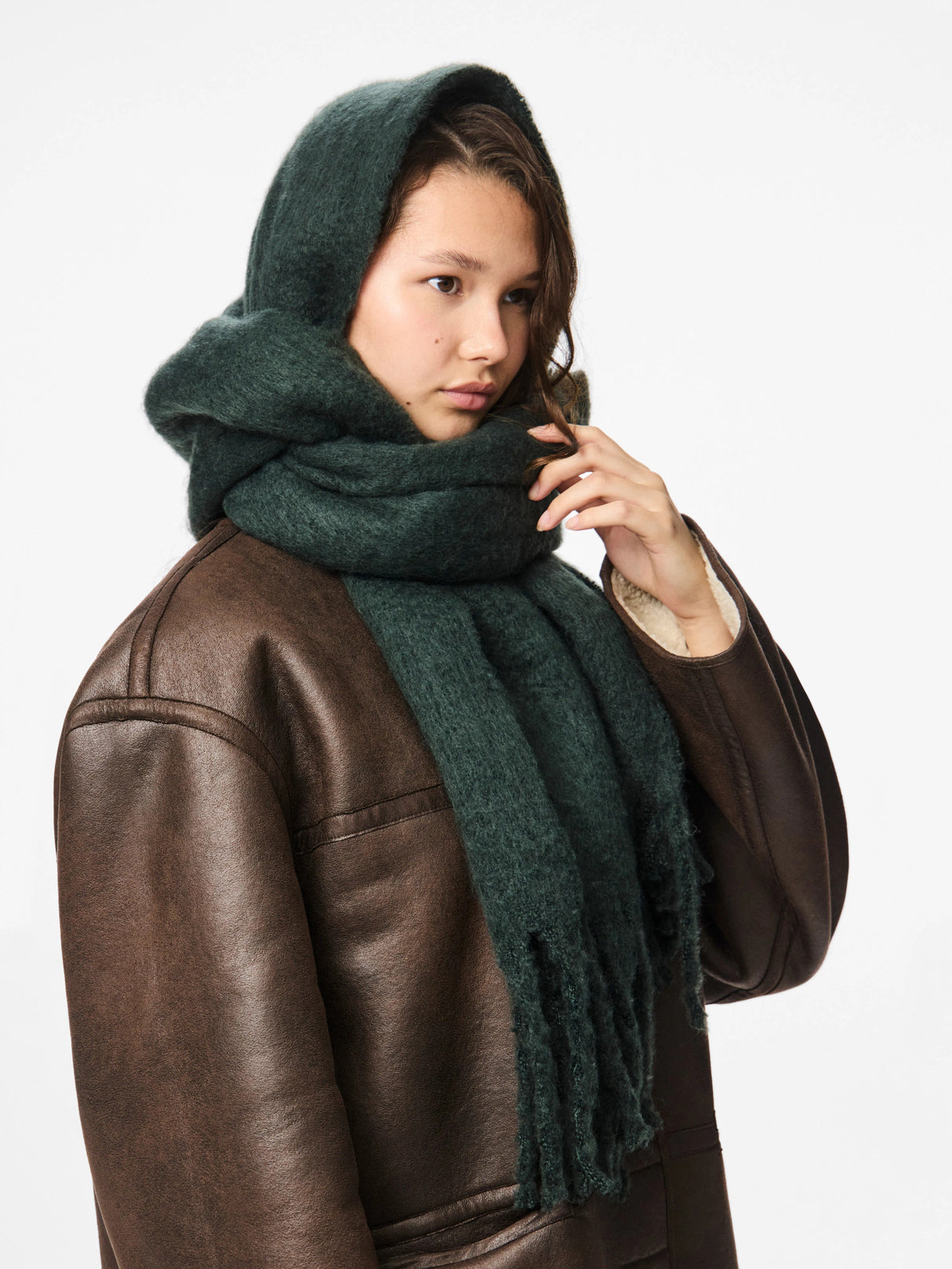 PIECES Darkest Spruce Halstørklæde - 17141073