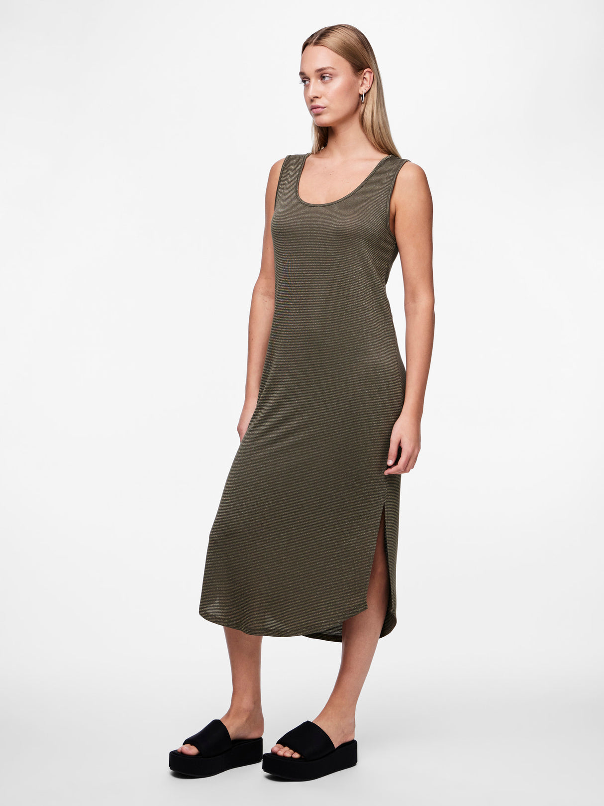 Grøn Kjole fra PIECES - 17146346