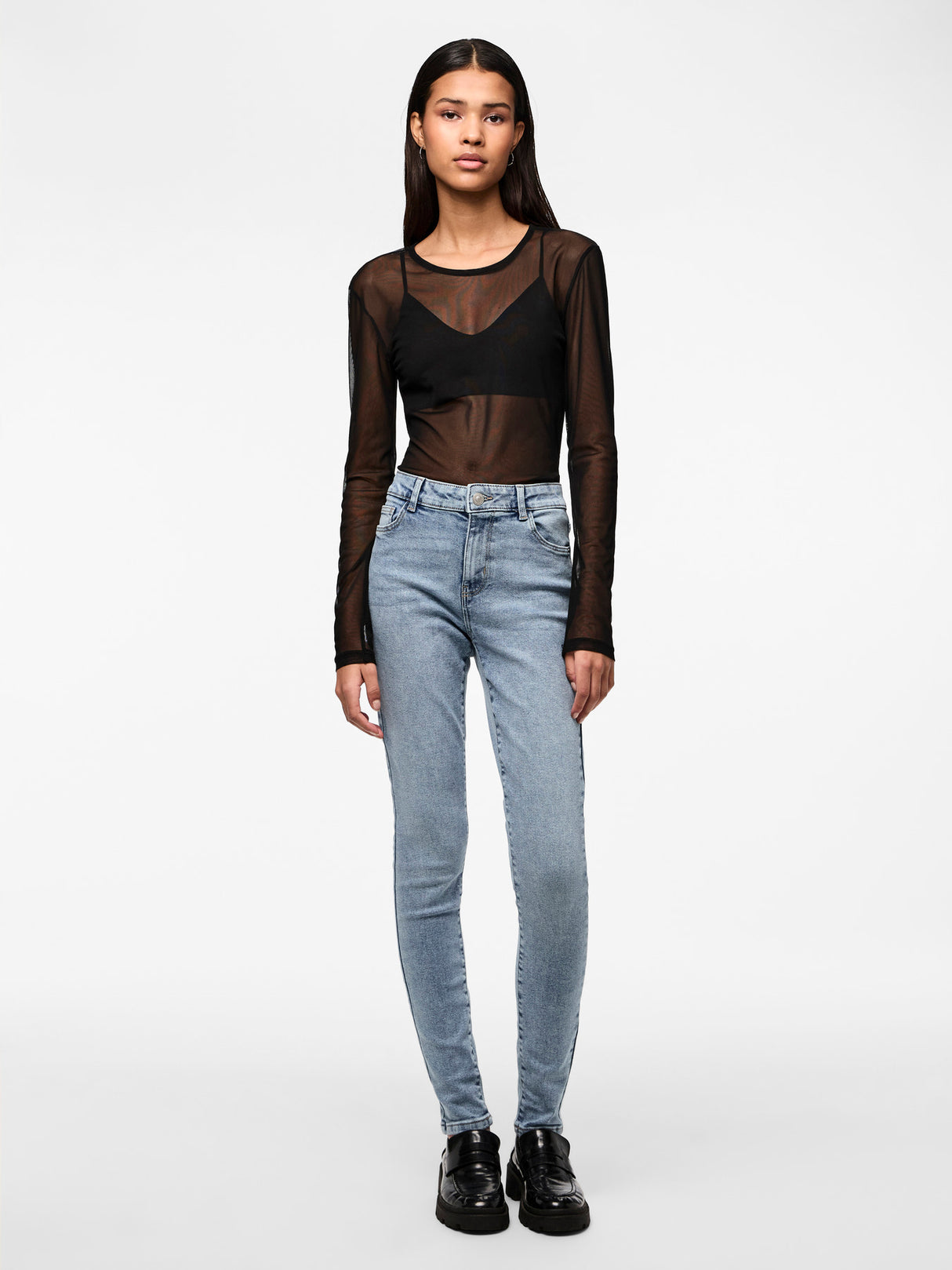 PIECES Light Blue Denim Bukser - 17148022